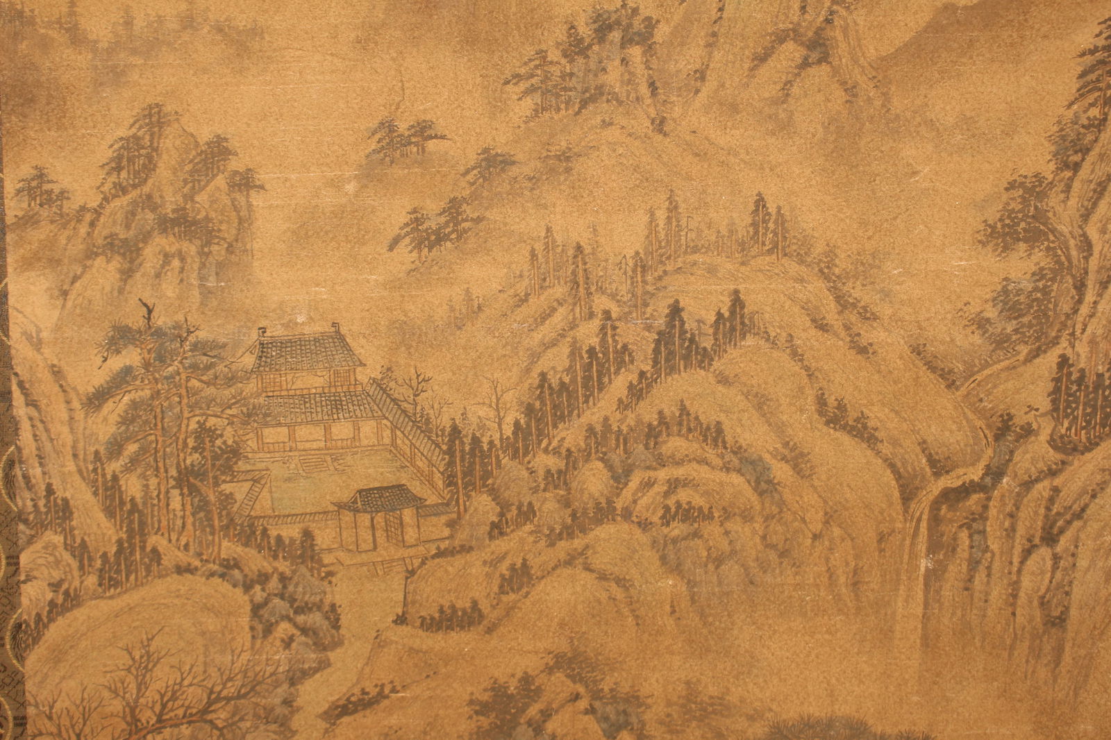 A Chinese Mountain-view Abstract-style Fortune Scroll - 7