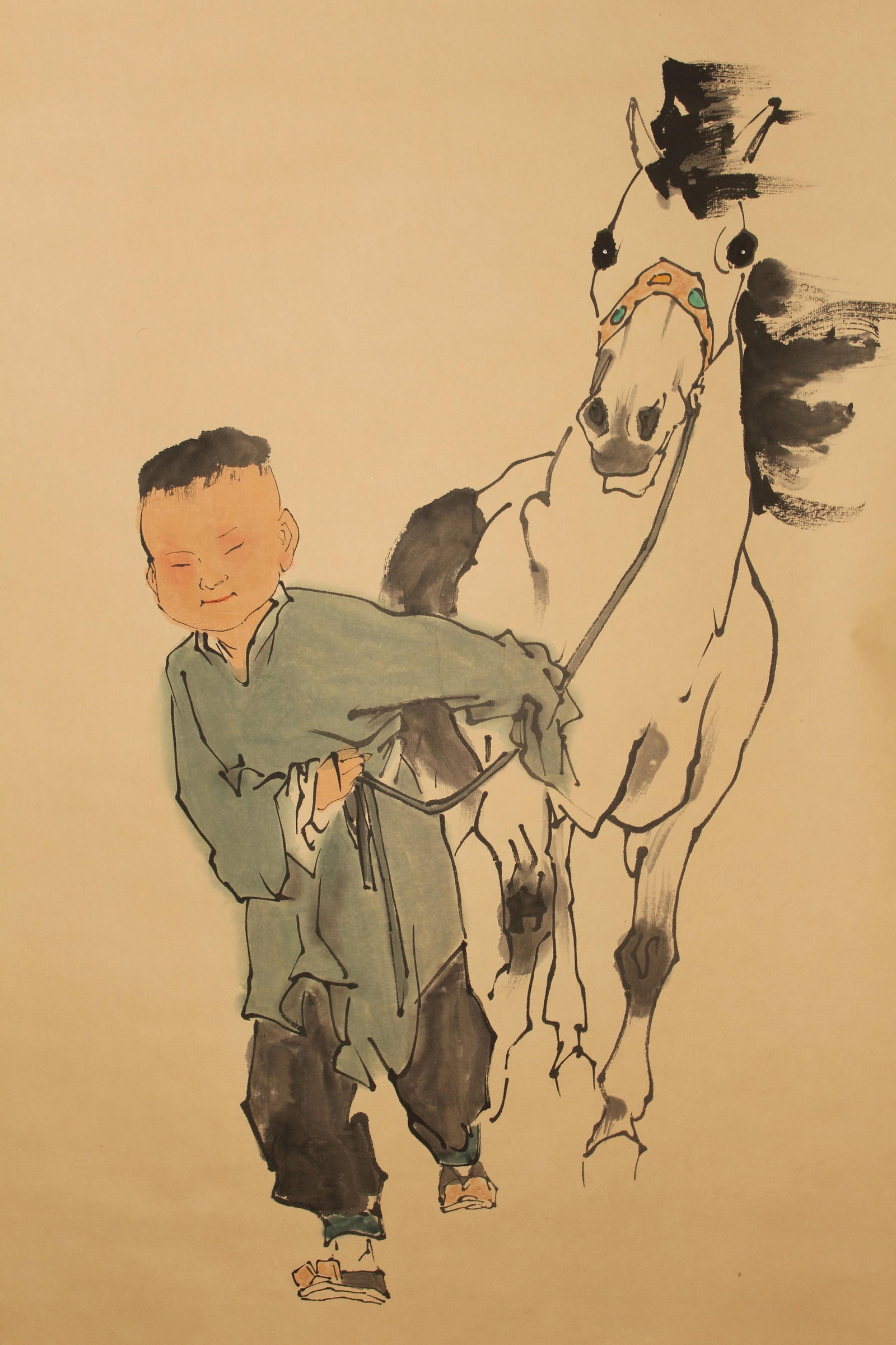 A Chinese Portrait Fortune Scroll - 2