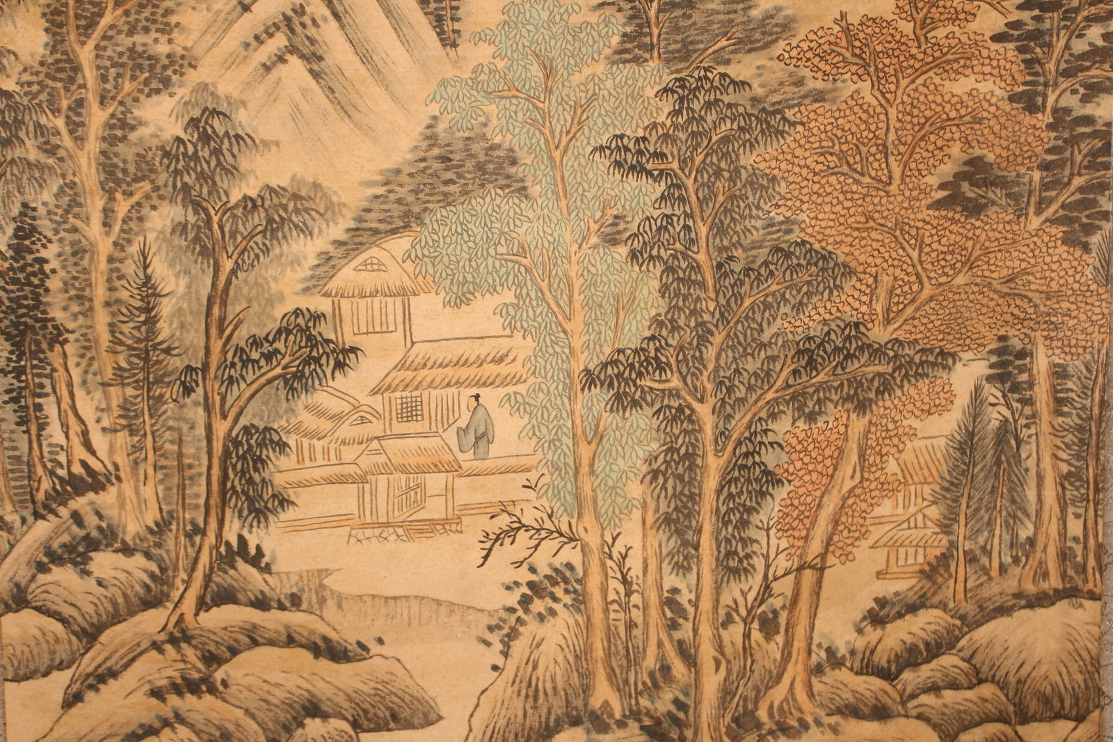 A Chinese Mountain-view Abstract-style Fortune Scroll - 5