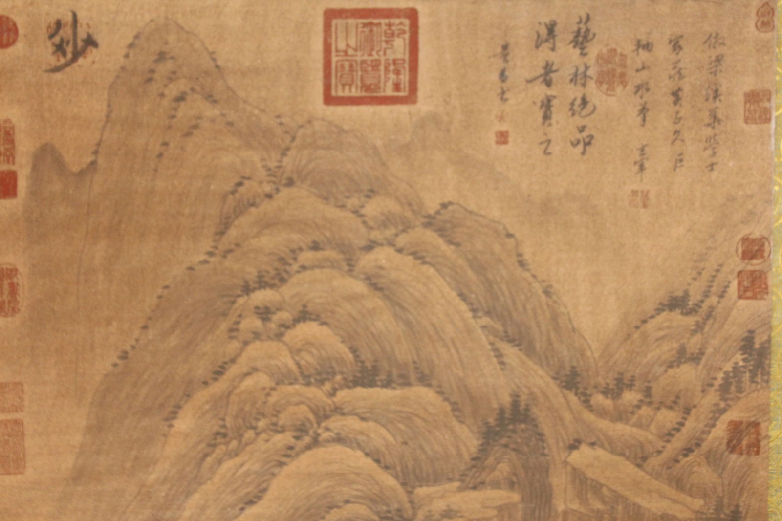 A Chinese Mountain-view Abstract-framing Fortune Scroll - 4