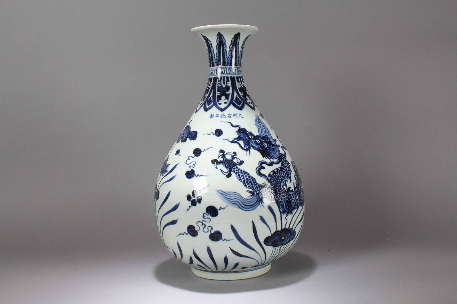 A Chinese Blue and White Massive Porcelain Fortune Vase (1 of 8)