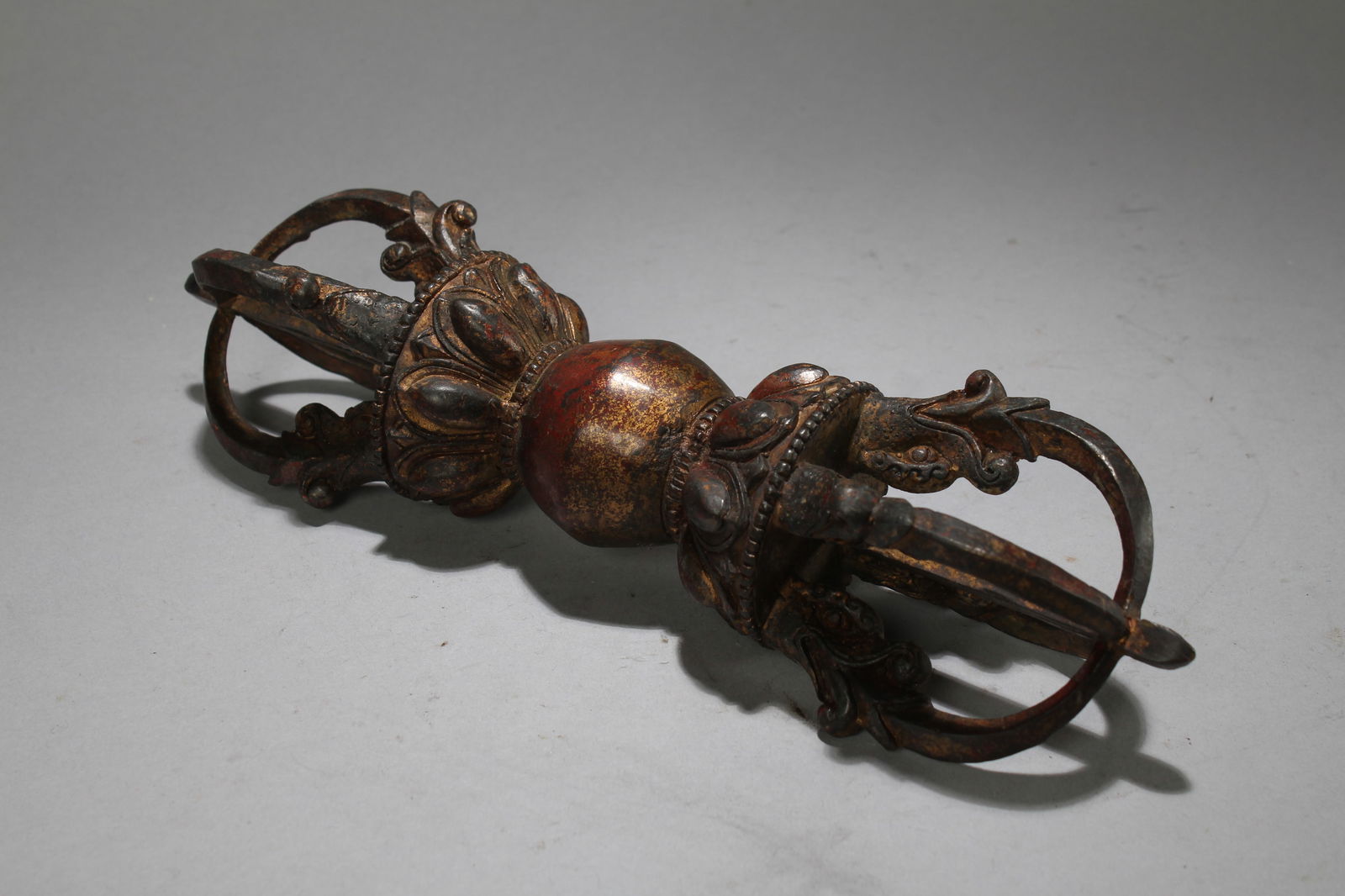 A Tibetan Religious Fortune Statue: A Tibetan Religious Fortune Statue . Length: 15 (inch). Opening Diameter: 3.25 (inch).