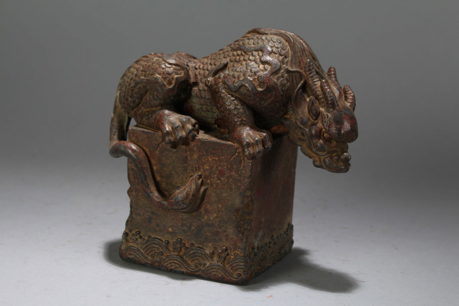 A Chinese Square-based Myth-beast Seal (1 of 6)