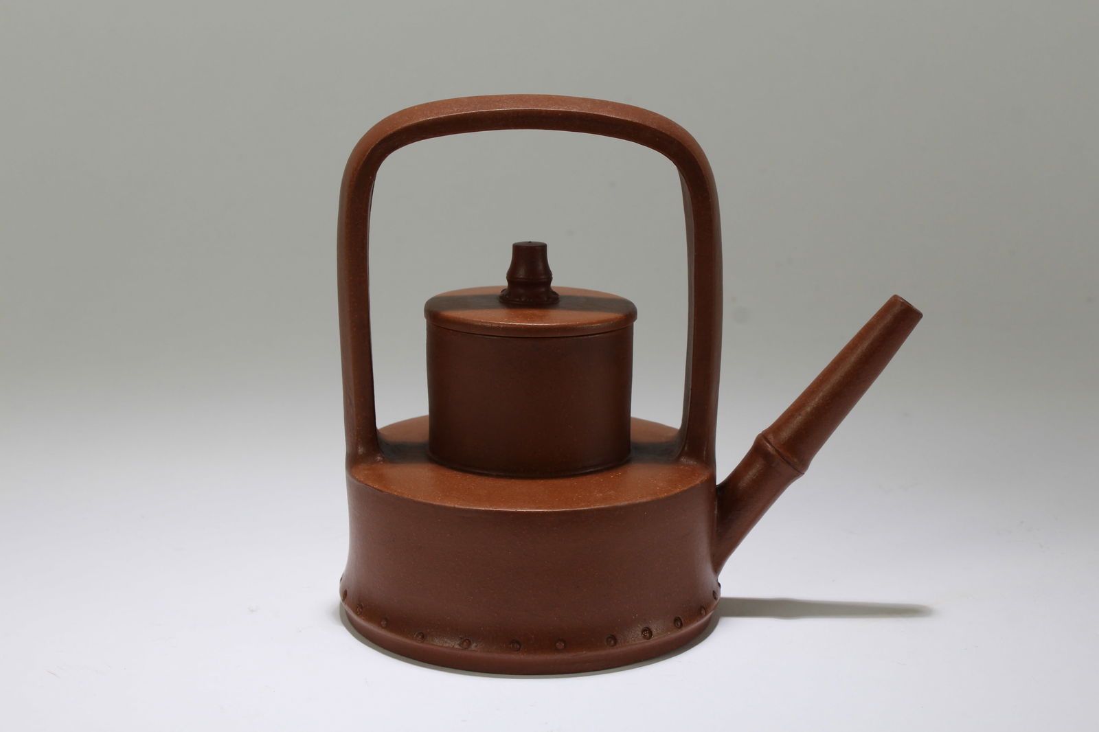 A Chinese High-handled Duo-layer Fortune Tea Pot - 2