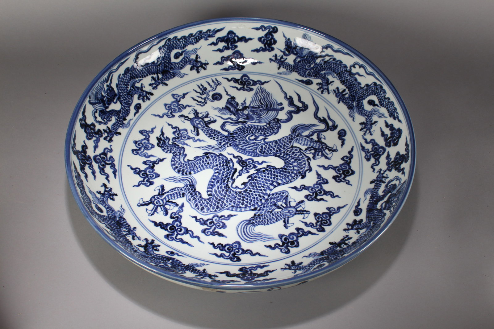 A Chinese Poetry-framing Fortune Inkstone: A Chinese Poetry-framing Fortune Inkstone. Height : 4 (inch). Opening Diameter : 23.75 (inch).