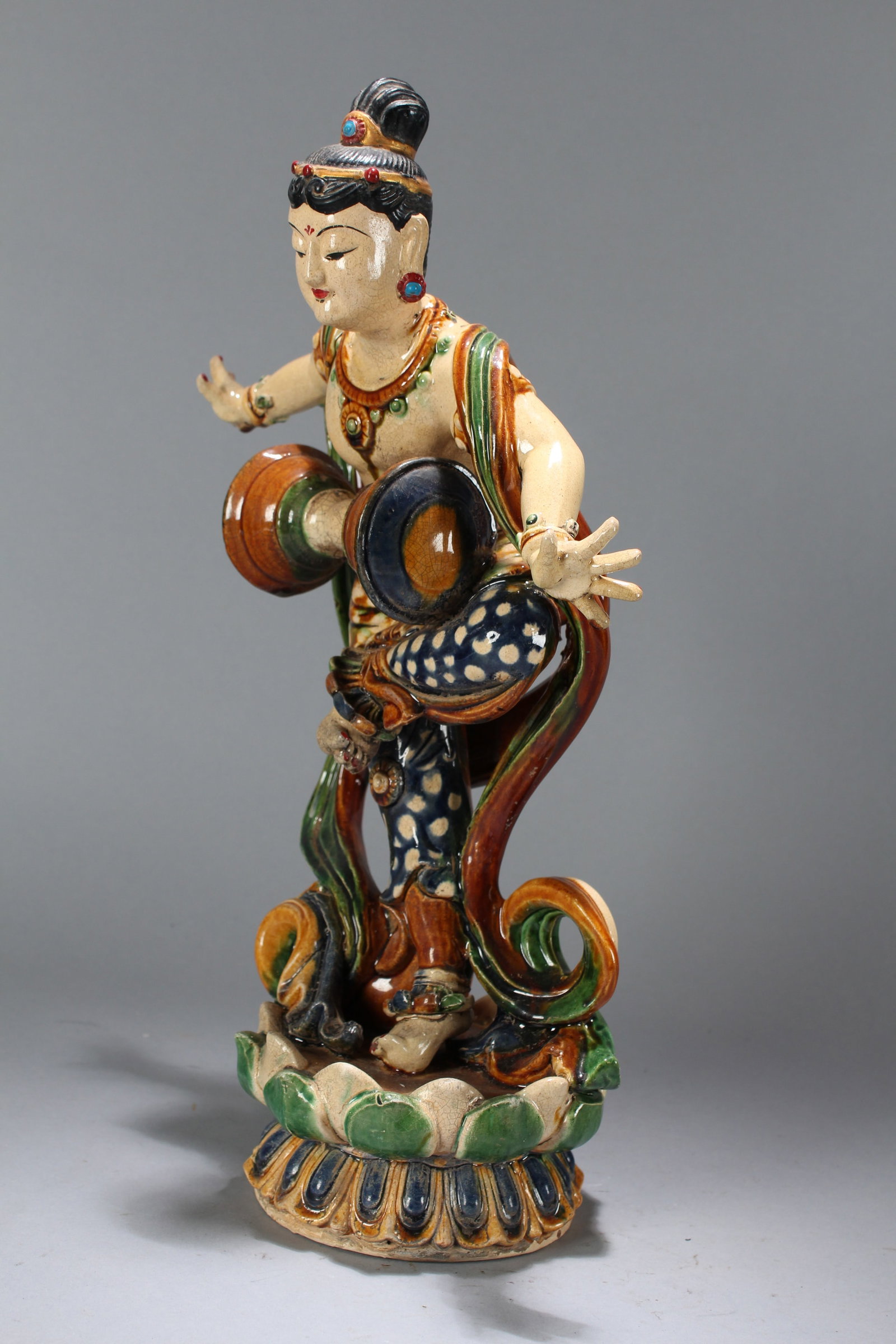 A Chinese Religious Fortune Buddha Statue - 4