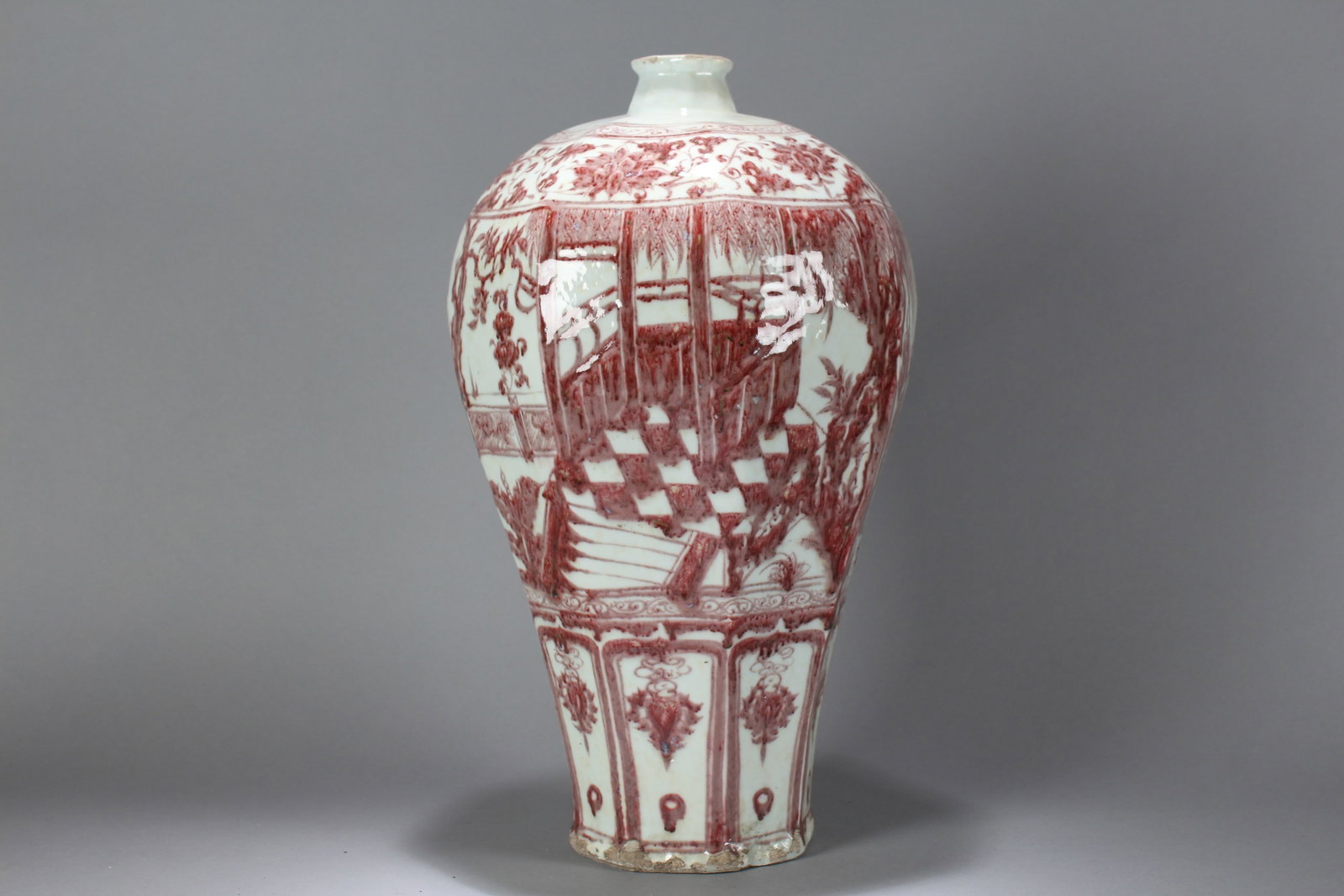 A Chinese Story-telling Vividly-detailed Porcelain Fortune Vase: A Chinese Story-telling Vividly-detailed Porcelain Fortune Vase. Height : 17.5 (inch). Opening Diameter : 9.5 (inch).