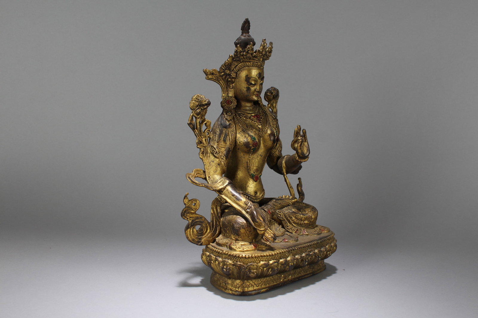 A Chinese Religious Fortune Buddha Statue - 2