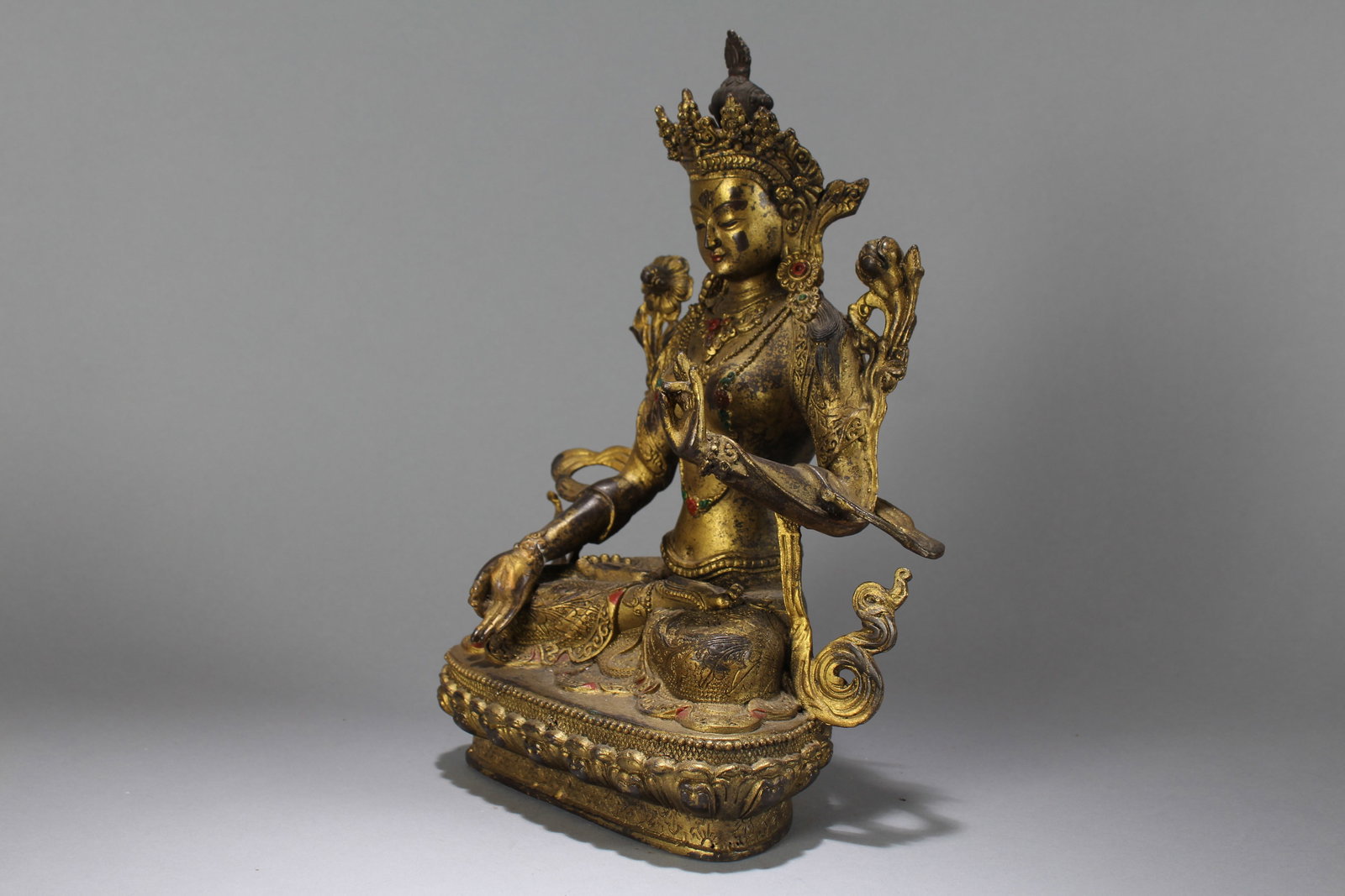 A Chinese Religious Fortune Buddha Statue - 4