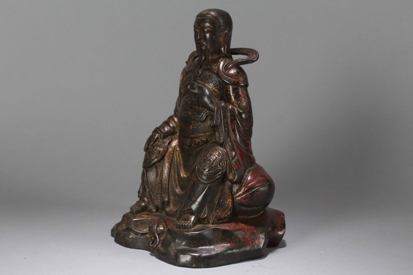 A Chinese Religious Fortune Buddha Statue - 4