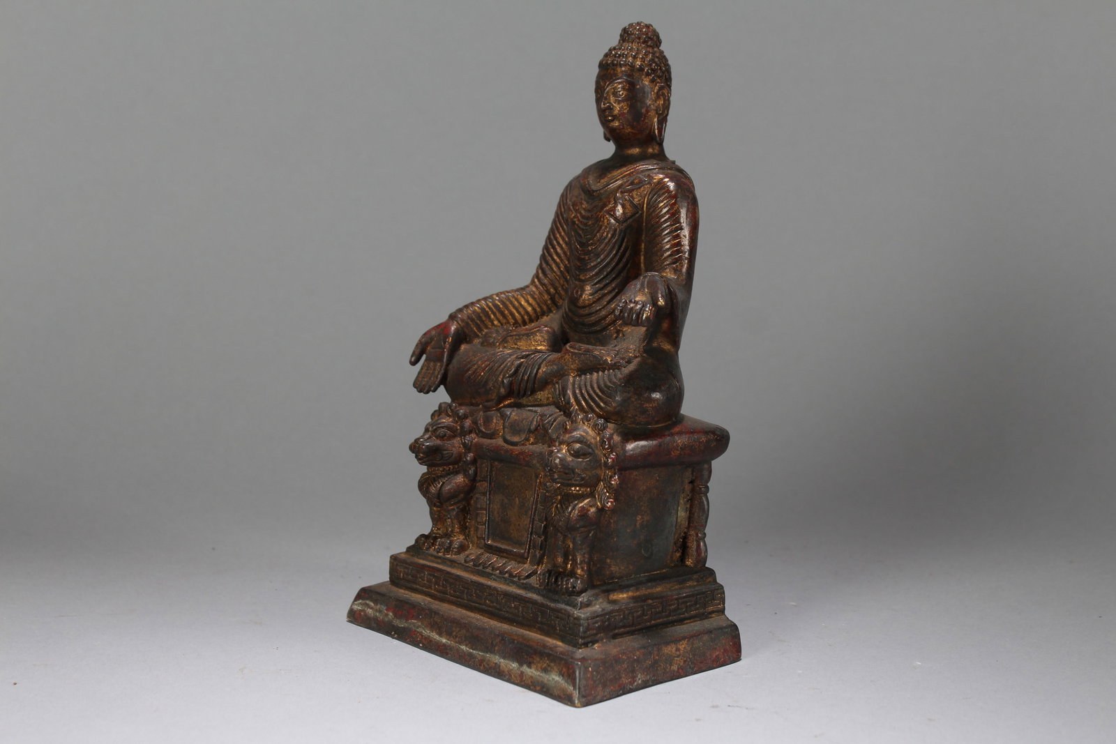 A Chinese Religious Fortune Buddha Statue - 4