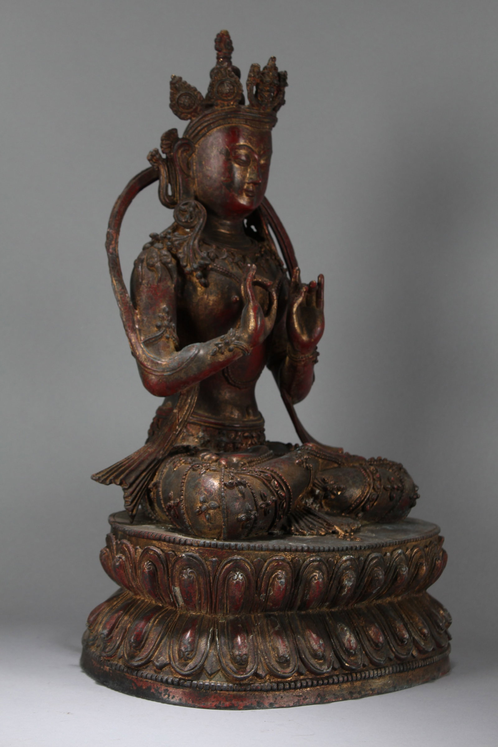 A Chinese Religious Fortune Buddha Statue - 3