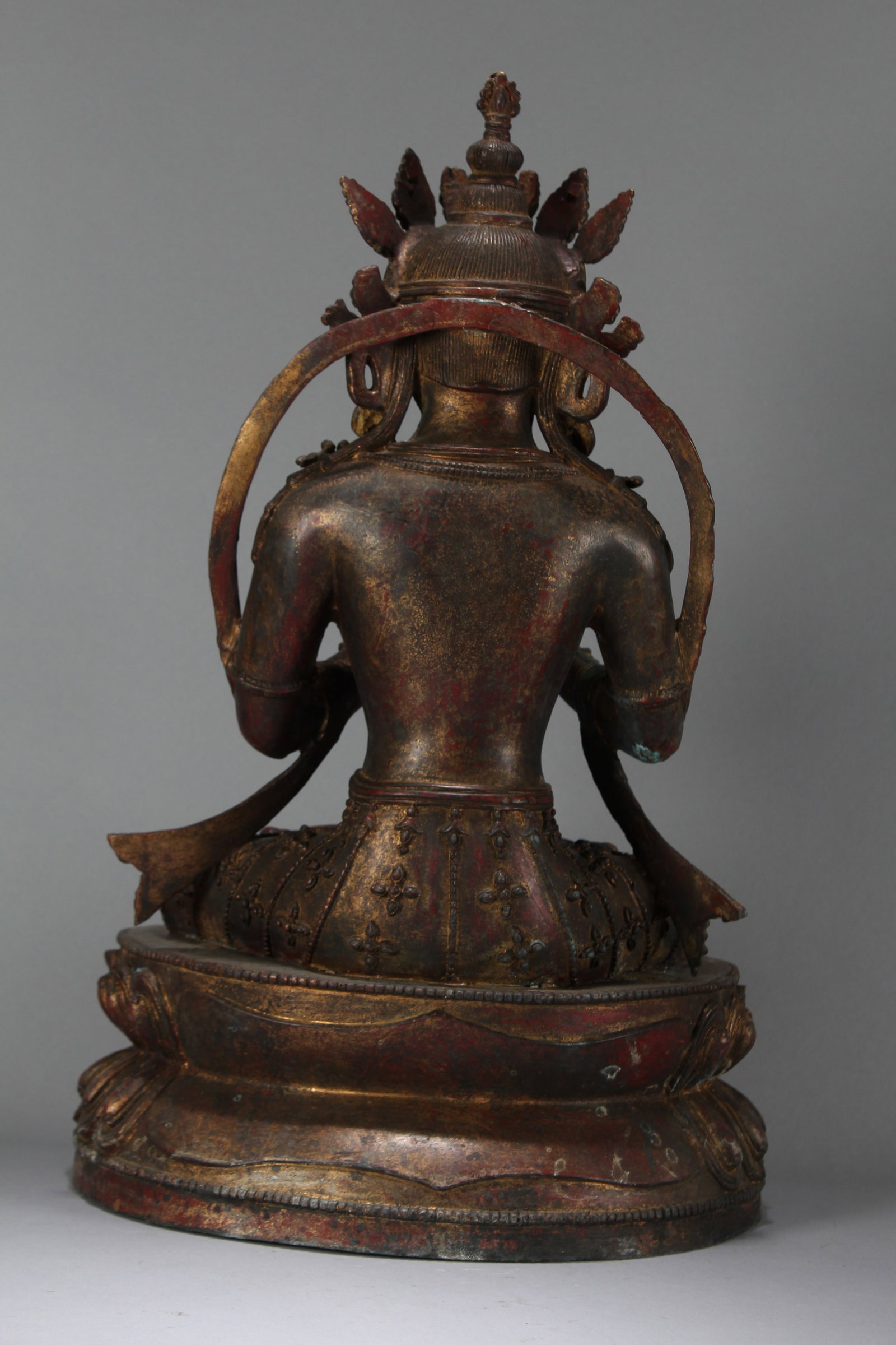 A Chinese Religious Fortune Buddha Statue - 4