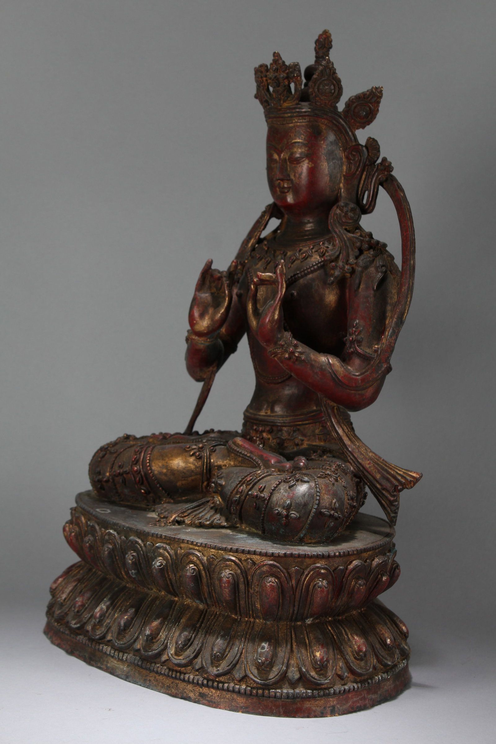 A Chinese Religious Fortune Buddha Statue - 5