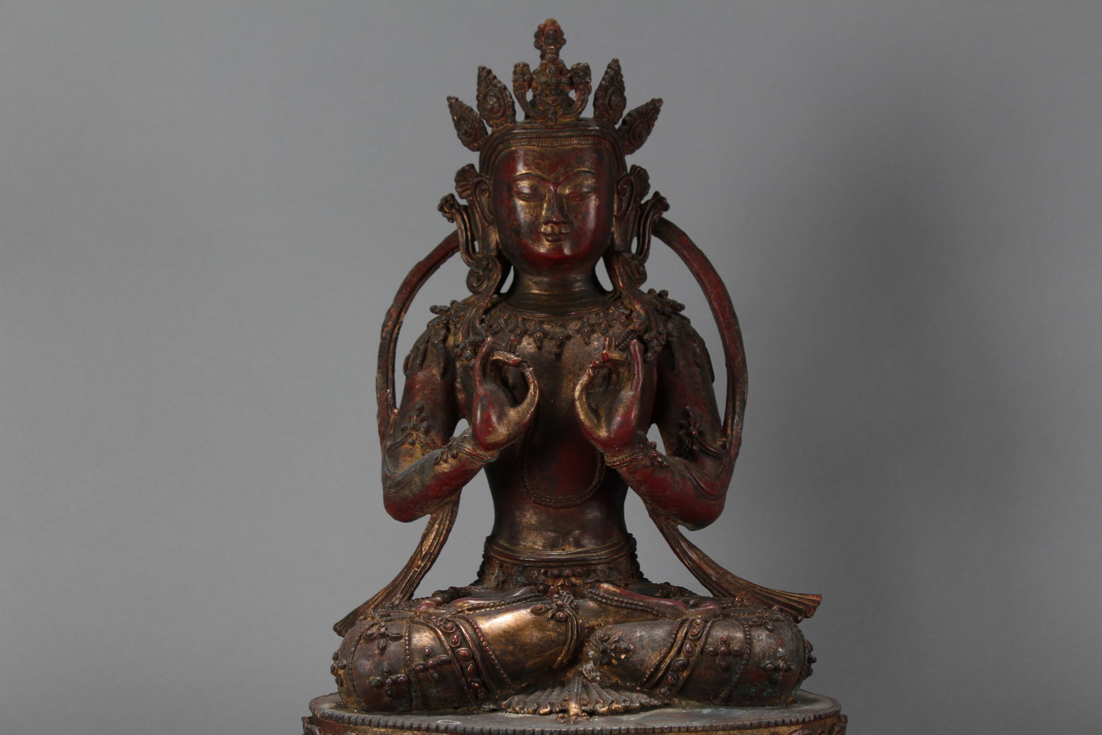 A Chinese Religious Fortune Buddha Statue - 6