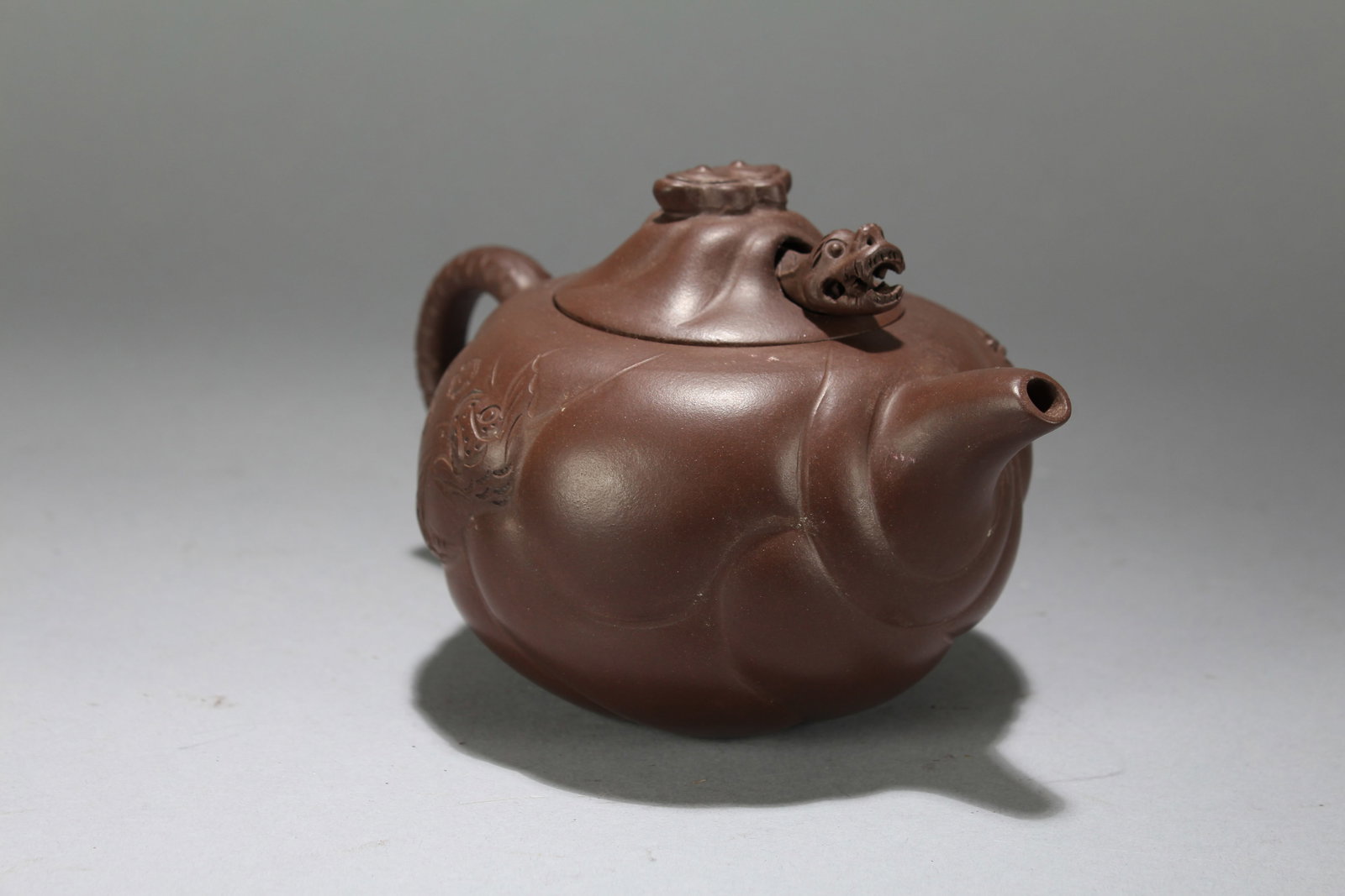 A Chinese Myth-beast Lidded Tea Pot - 2