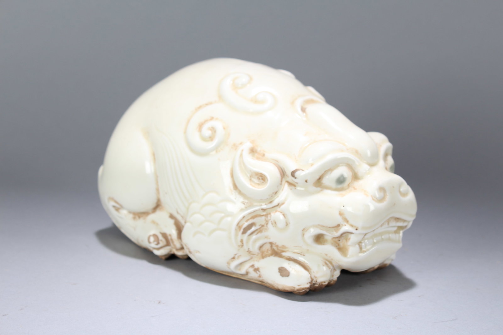 A Chinese Religious Myth-beast Fortune Statue: A Chinese Religious Myth-beast Fortune Statue. Height : 5 (inch). Width : 8 (inch). Length : 5 (inch).