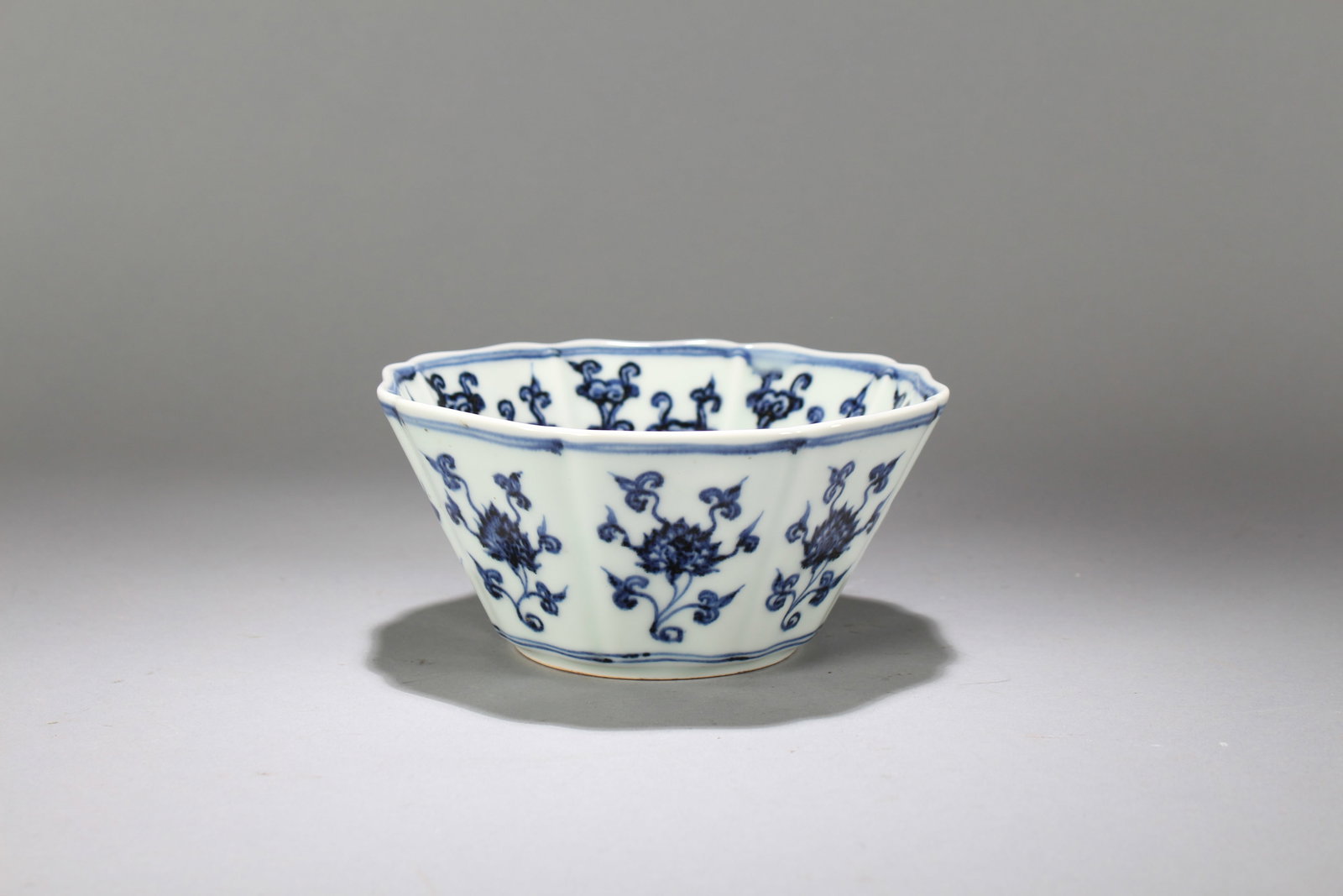 A Chinese Blue and White Nature-sceen Porcelain Fortune Bowl: A Chinese Blue and White Nature-sceen Porcelain Fortune Bowl. Height : 3 (inch). Opening Diameter : 6.5 (inch).