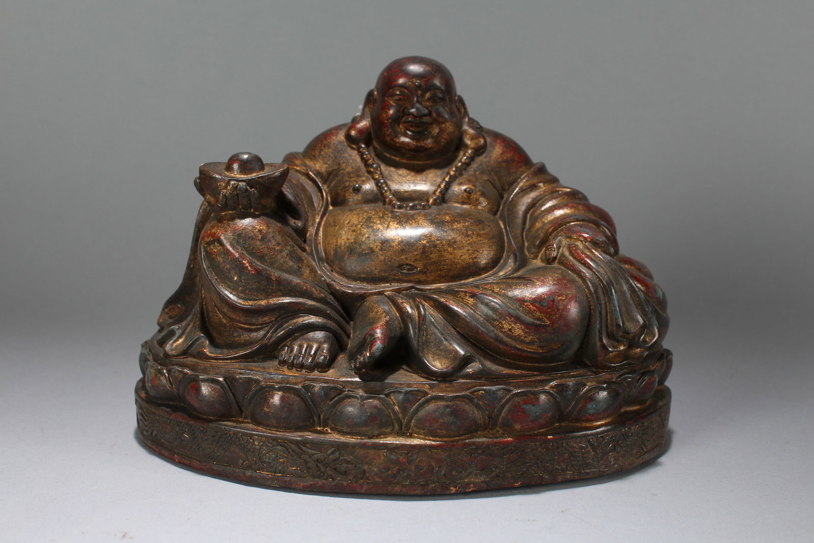 A Chinese Happy-buddha Religious Fortune Statue (1 of 5)