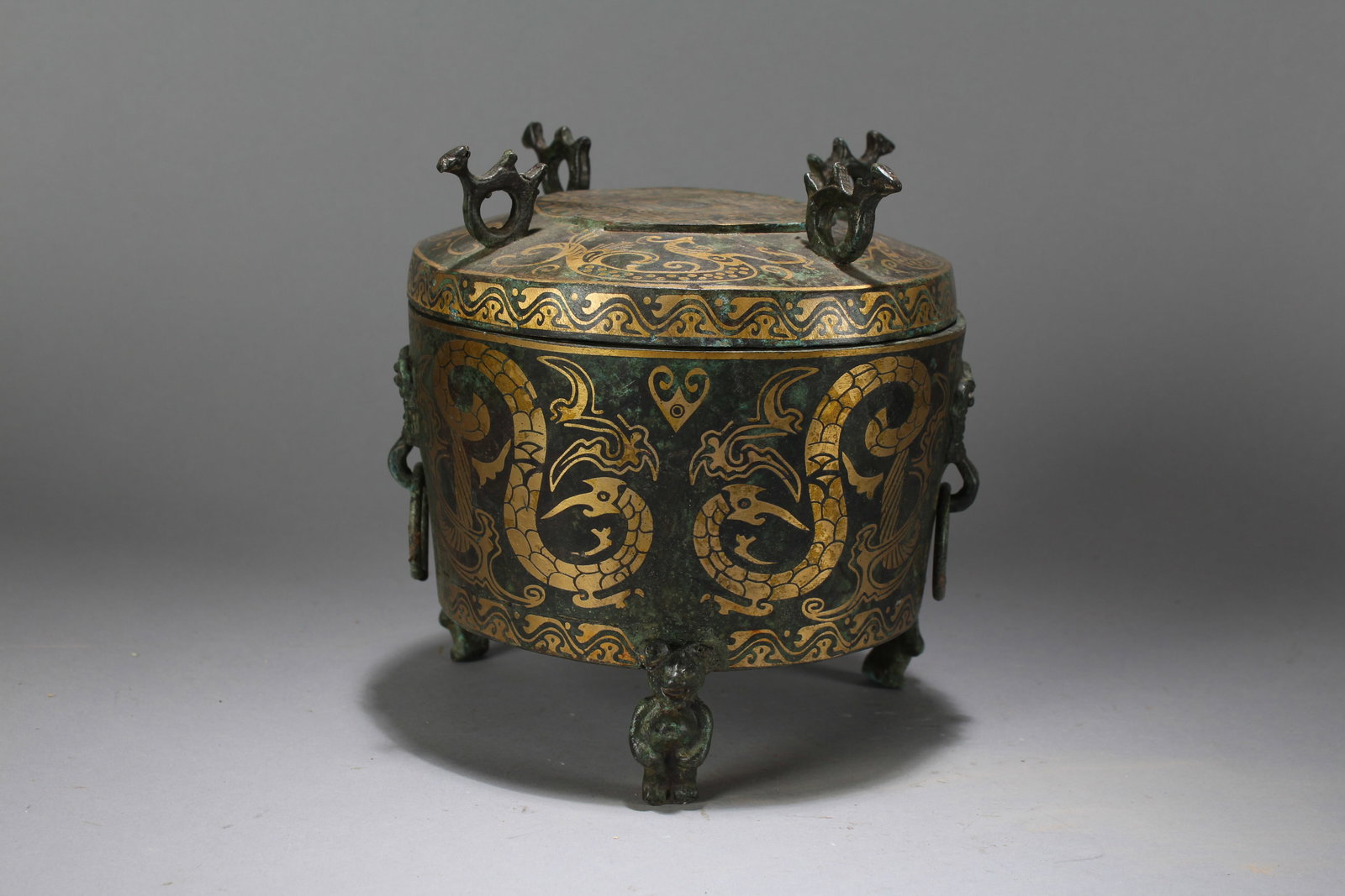 A Chinese Tri-podded Anicent-framing Fortune Censer: A Chinese Tri-podded Anicent-framing Fortune Censer. Height : 7.5 (inch). Opening Diameter : 7 (inch).