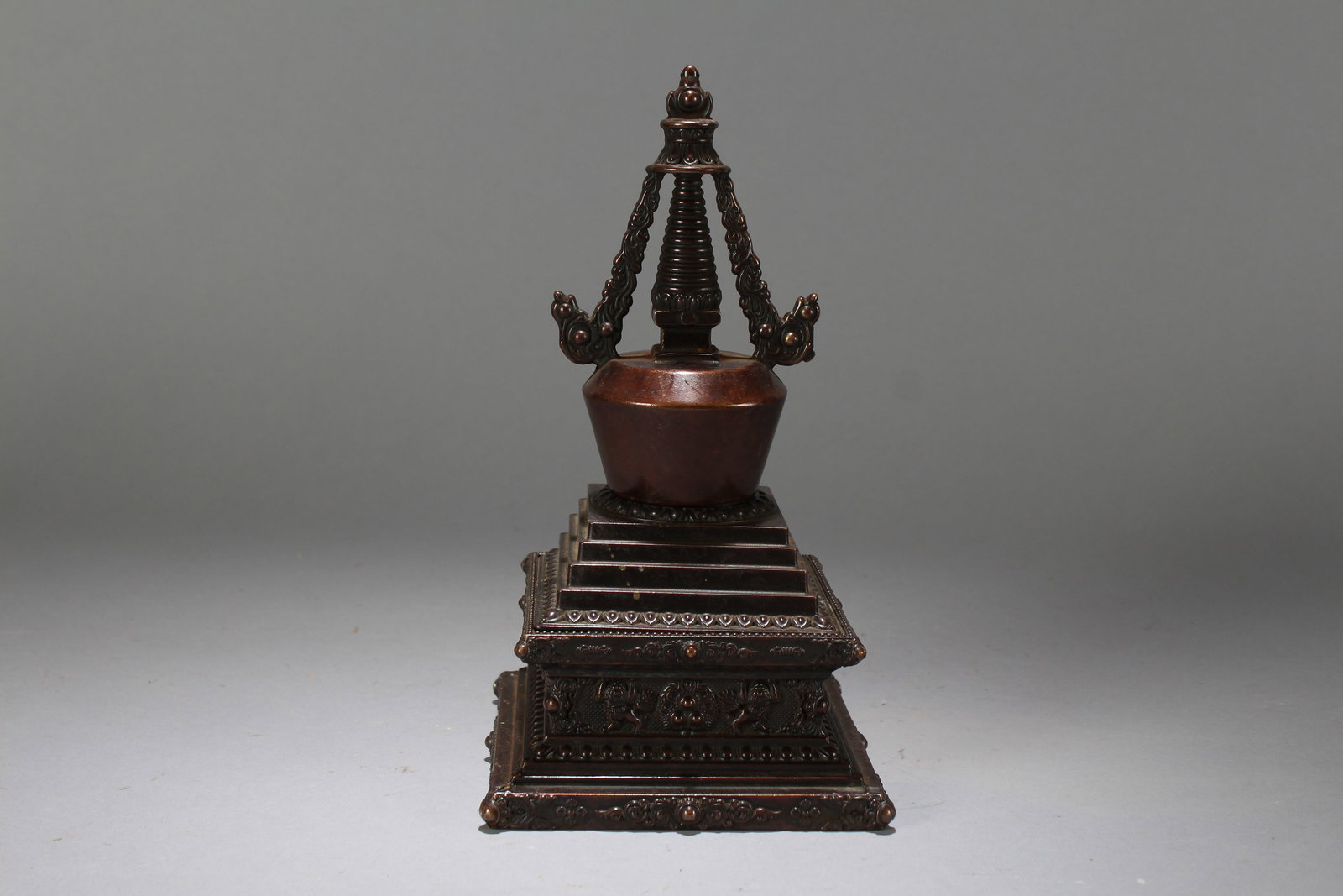 A Chinese Square-based Religious Fortune Censer: A Chinese Square-based Religious Fortune Censer. Height : 8.5 (inch). Width : 4.75 (inch). Length : 4.75 (inch).