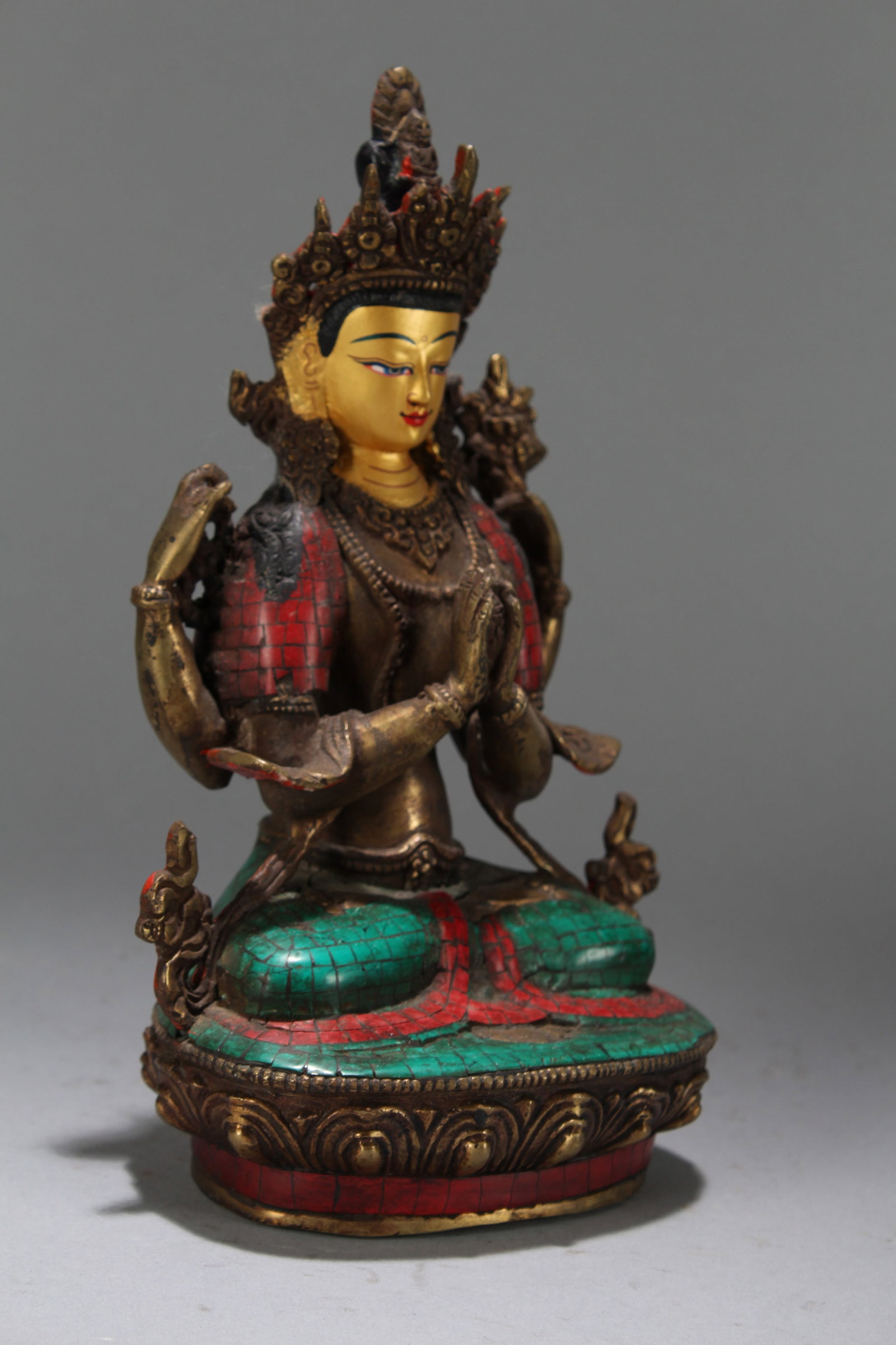 A Chinese Religious Fortune Buddha Statue - 2