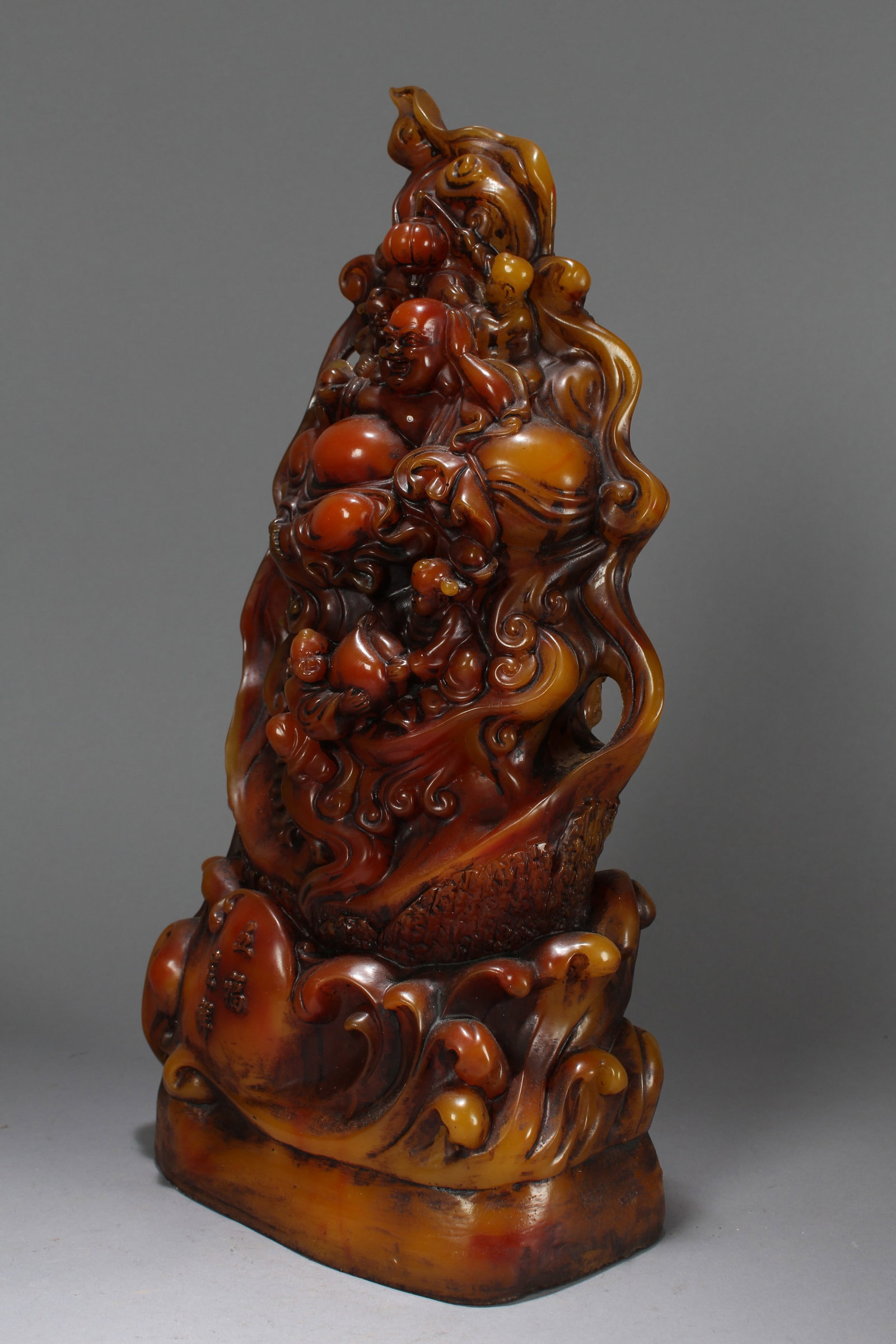 A Chinese Happy-buddha Fortune Statue - 3