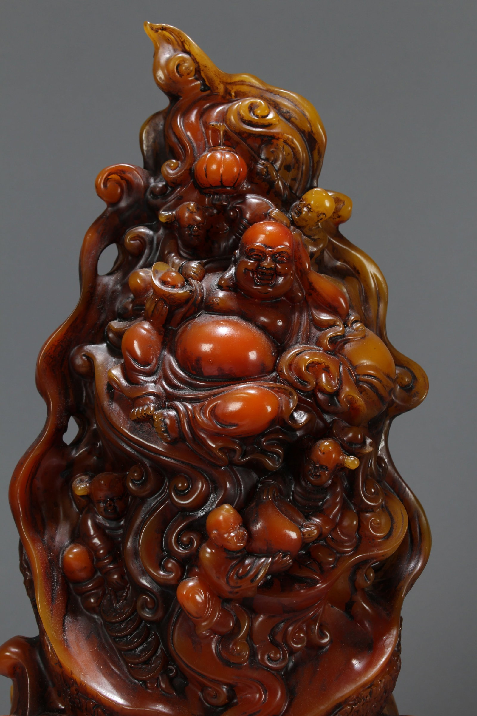 A Chinese Happy-buddha Fortune Statue - 6