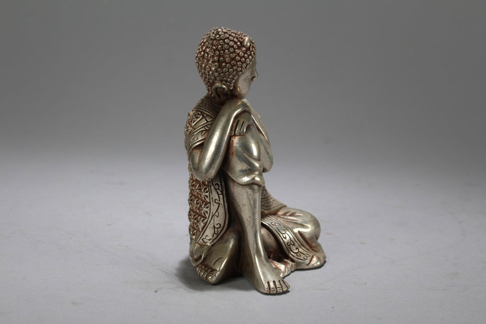 A Chinese Religious Fortune Buddha Statue - 4