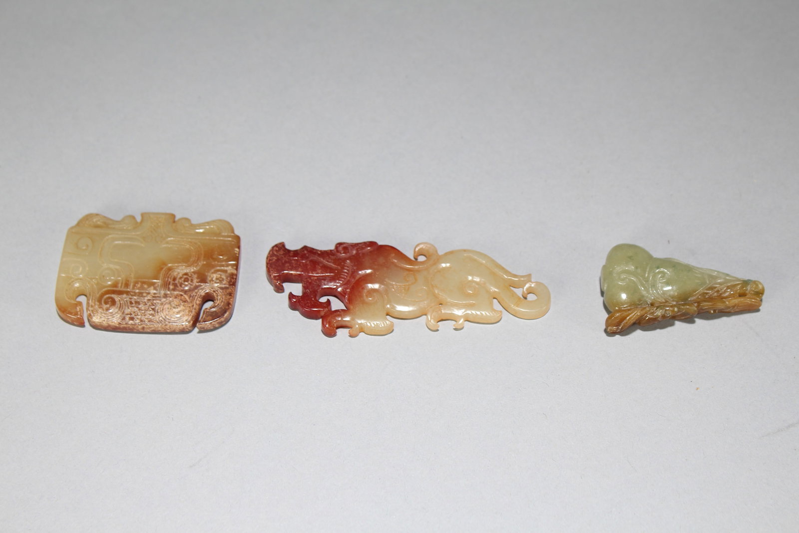 Collection of Chinese Old-jade Fortune Pendant: Collection of Chinese Old-jade Fortune Pendant. Width : 2 (inch). Length : 1.5 (inch).