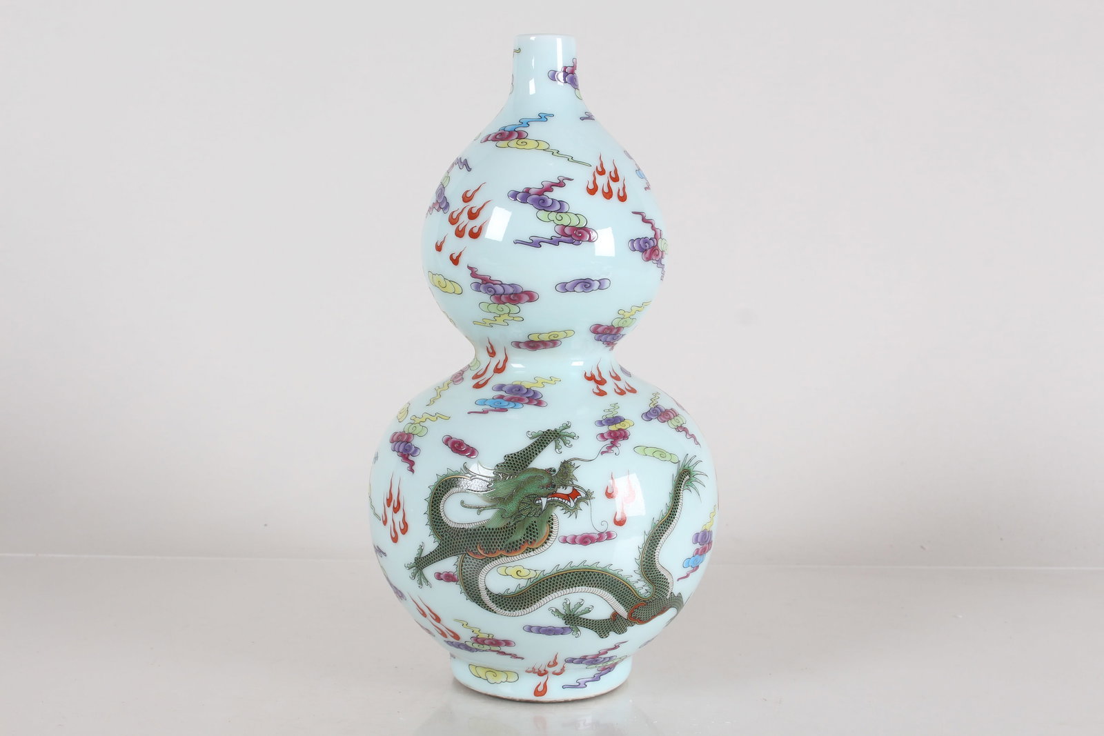 A Chinese Porcelain Fortune Vase: A Chinese Porcelain Fortune Vase . Height: 9.75 (inch).
