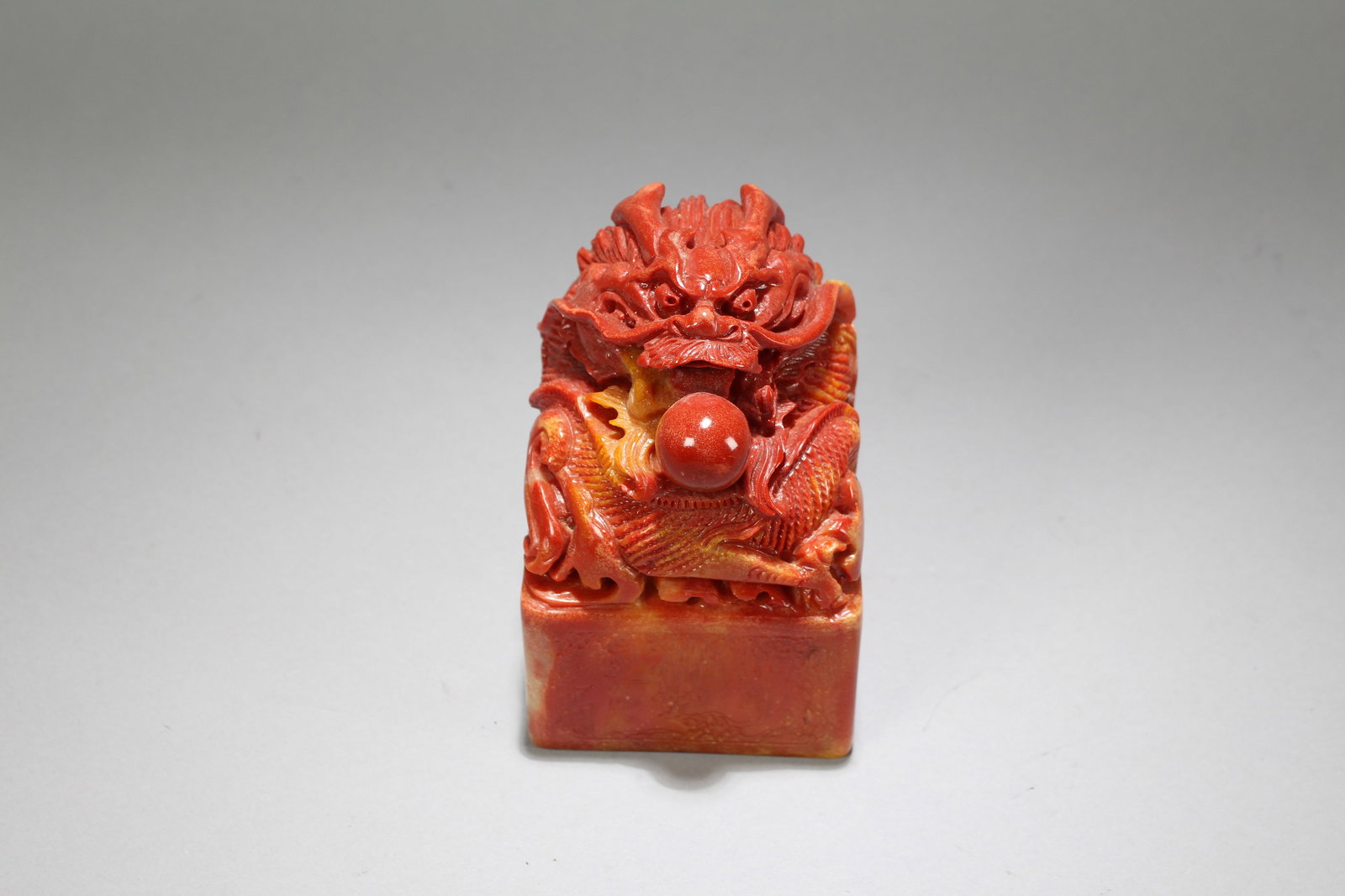 A Chinese Square-based Fortune Soapstone Seal - 2