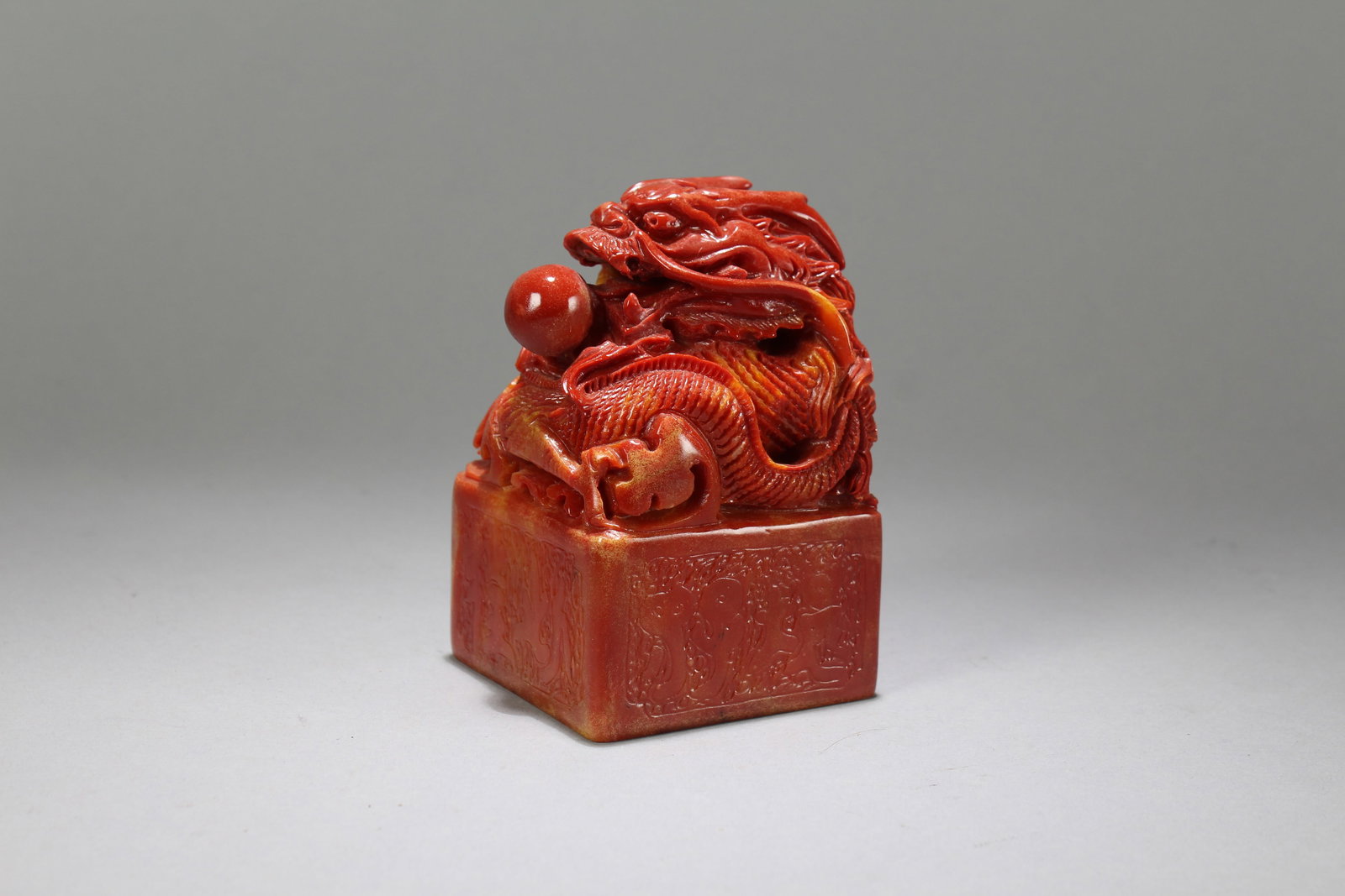 A Chinese Square-based Fortune Soapstone Seal - 3