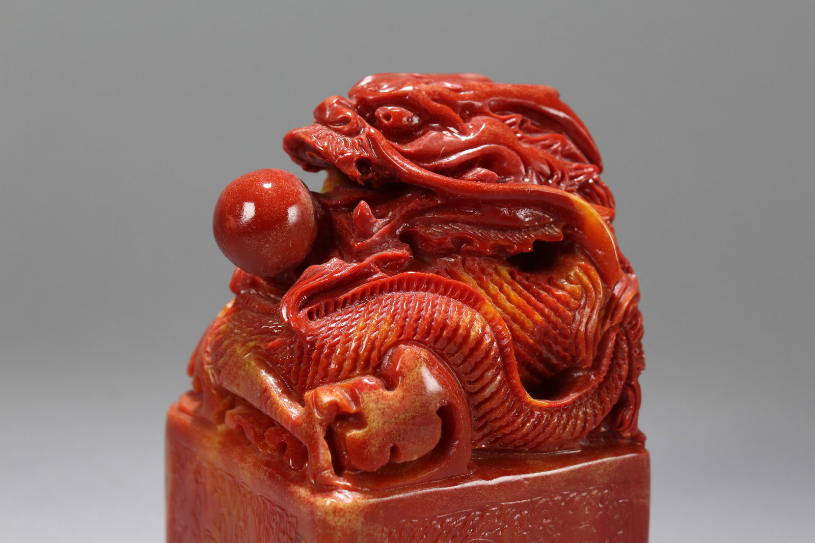 A Chinese Square-based Fortune Soapstone Seal - 4