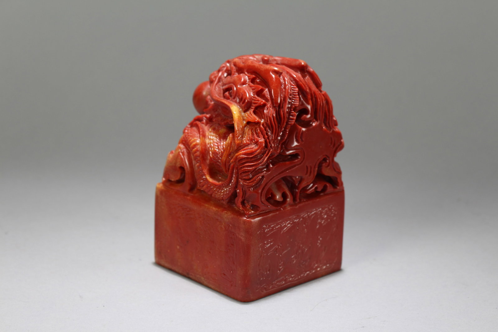 A Chinese Square-based Fortune Soapstone Seal - 5