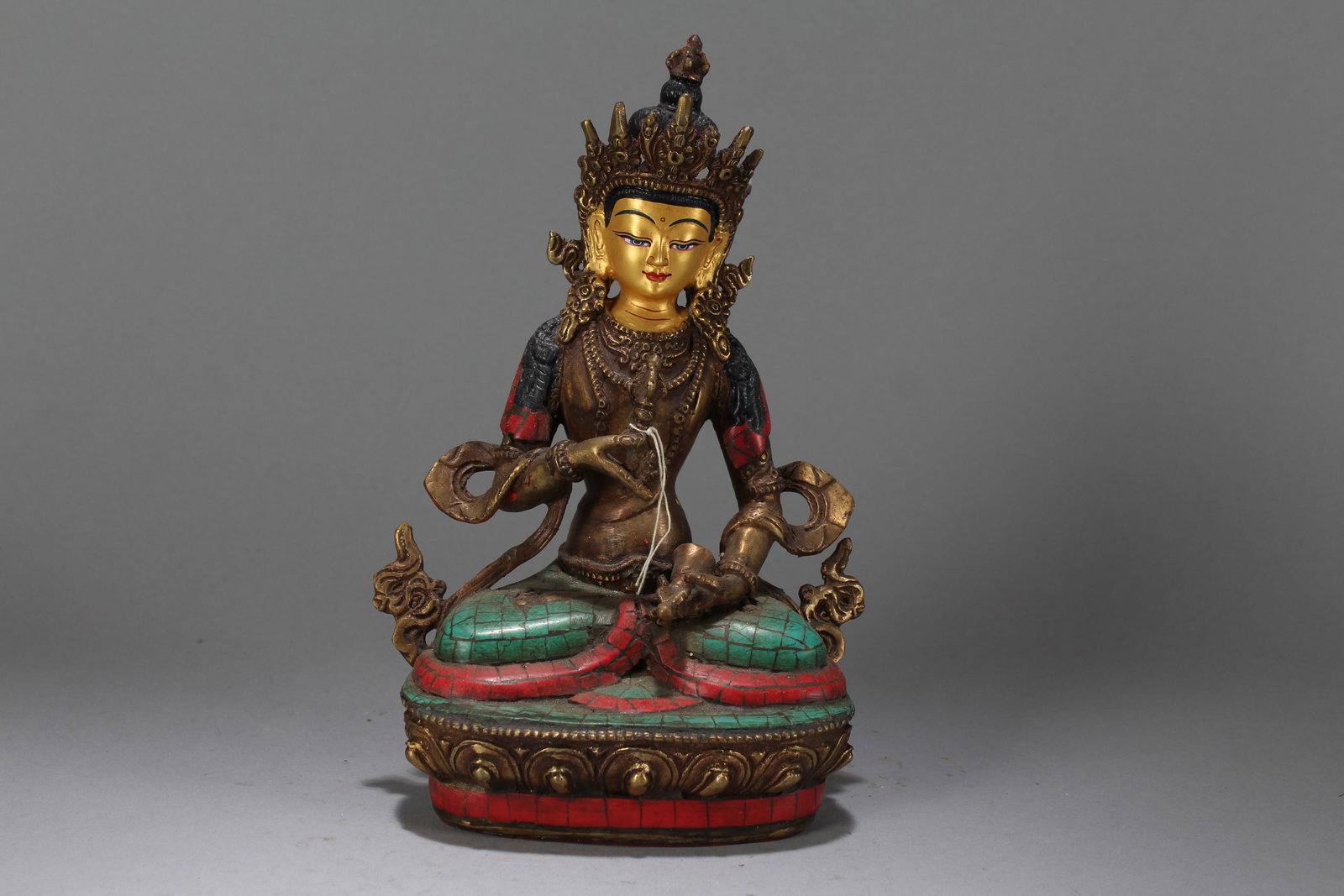 A Chinese Anicent-framing Religious Fortune Buddha Statue (1 of 7)