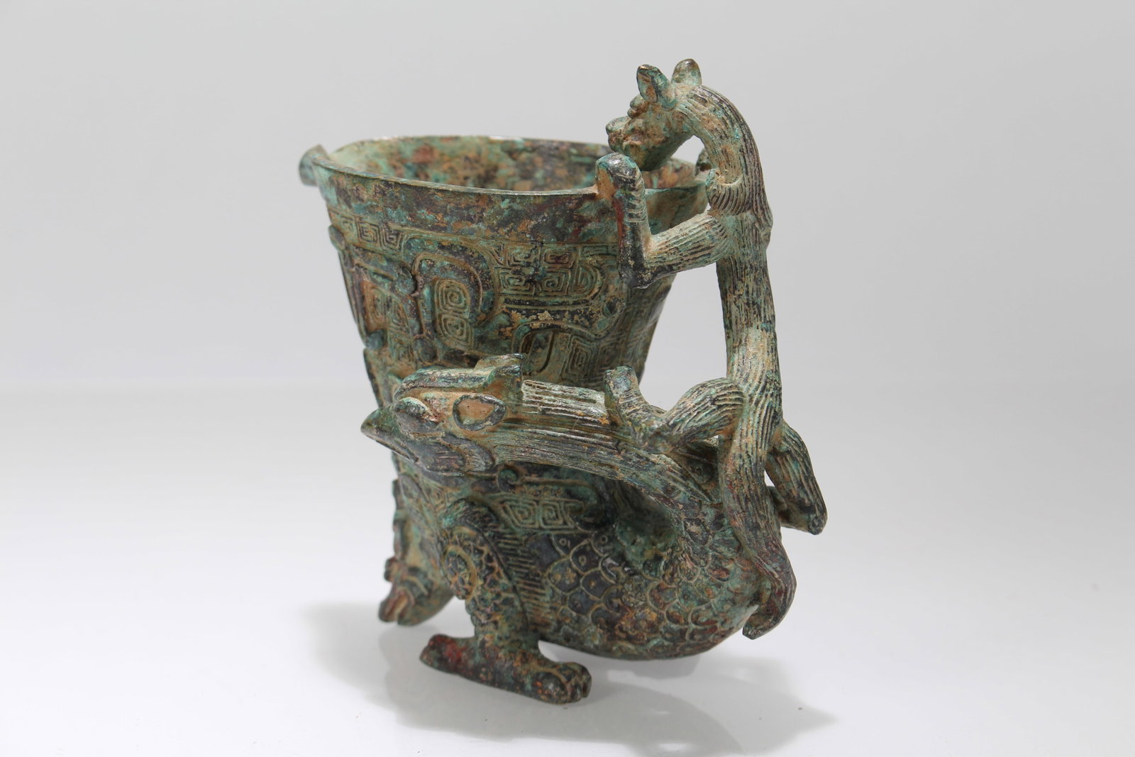 A Chinese Anicent-framing Bronze Vessel - 2