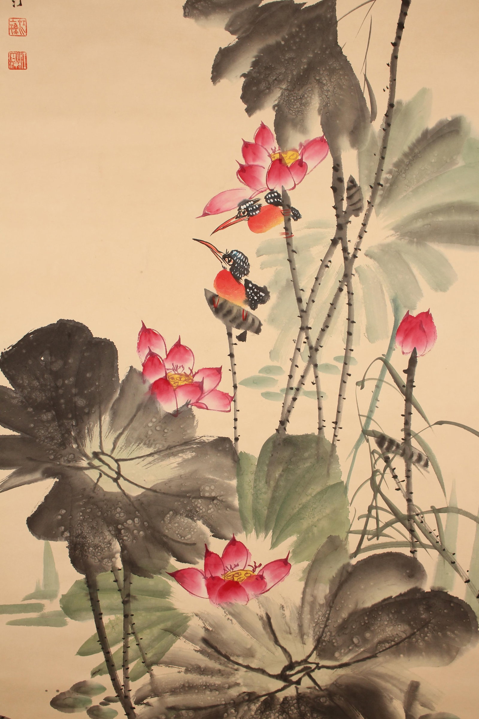 A Chinese Nature-sceen Fortune Scroll - 2