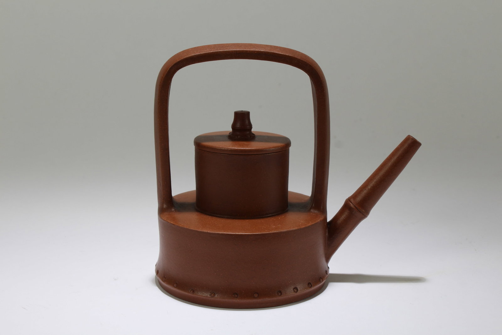A Chinese High-handled Duo-layer Fortune Tea Pot - 2