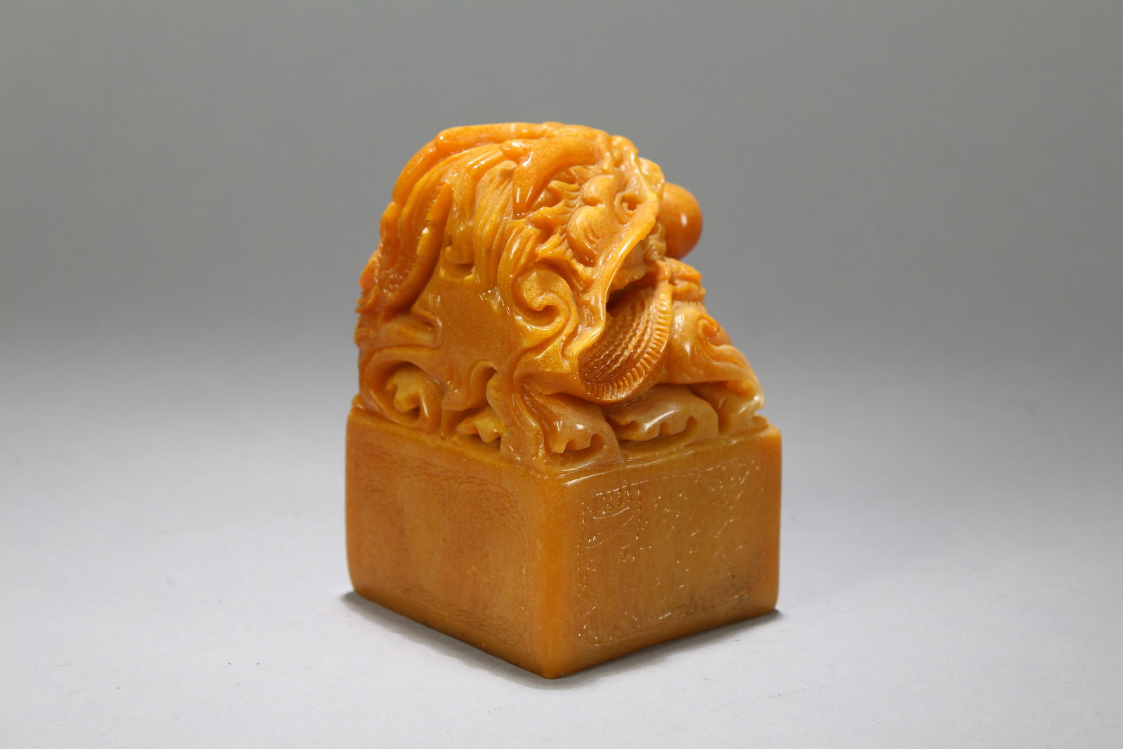 A Chinese Square-based Fortune Soapstone Seal - 5