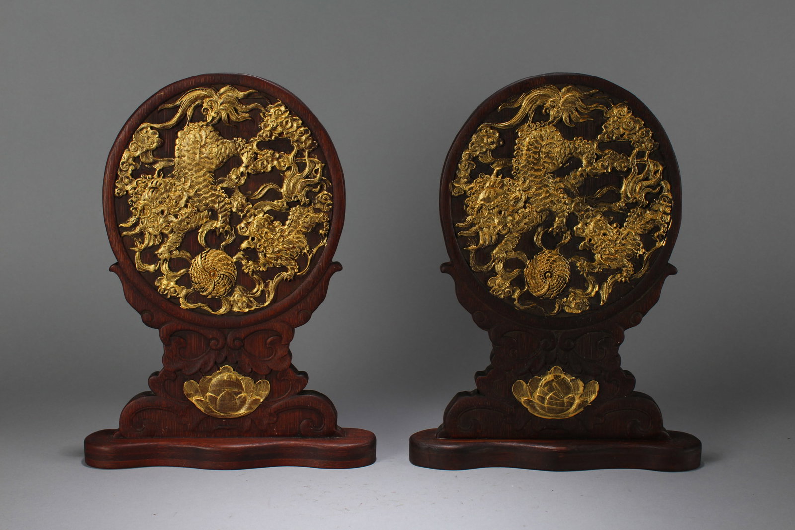Collection of Chinese Dragon-decorating Fortune Statues (1 of 6)