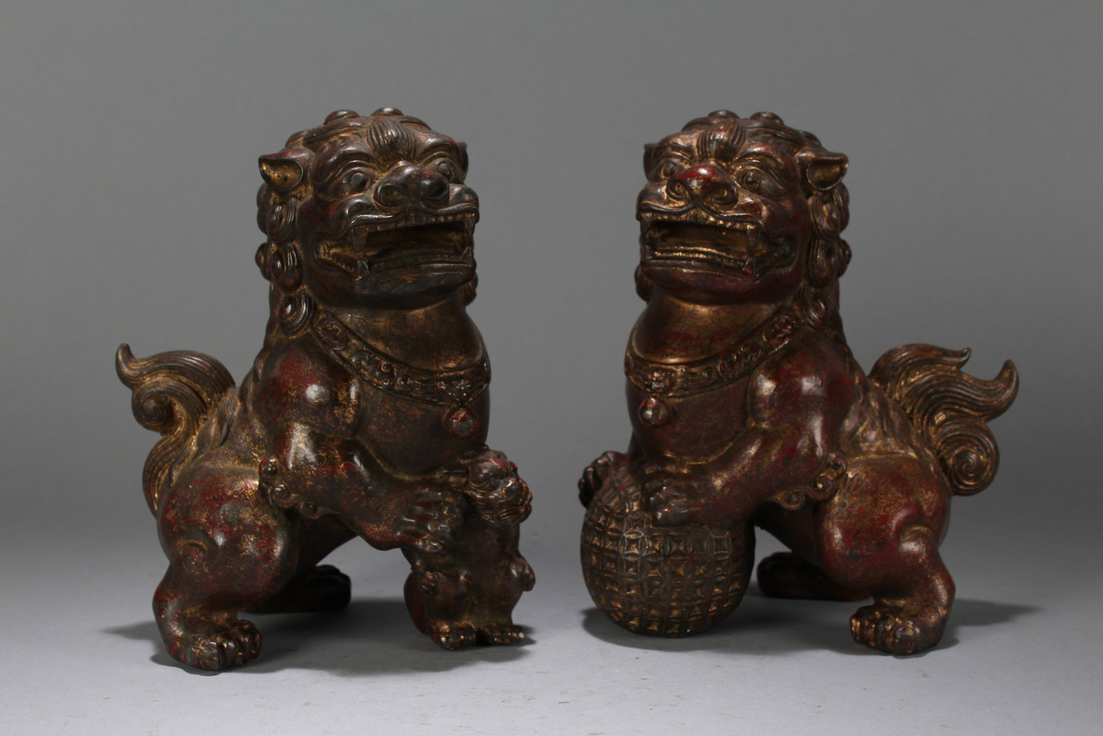 Collection of Chinese Myth-beast Anicent-framing Vividly-detailed Fortune Statues (1 of 7)