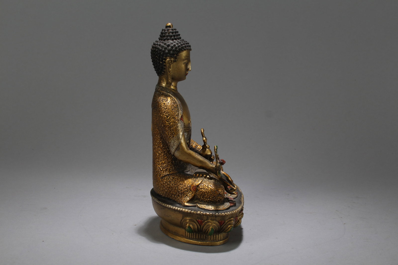 A Chinese Religious Fortune Buddha Statue - 2