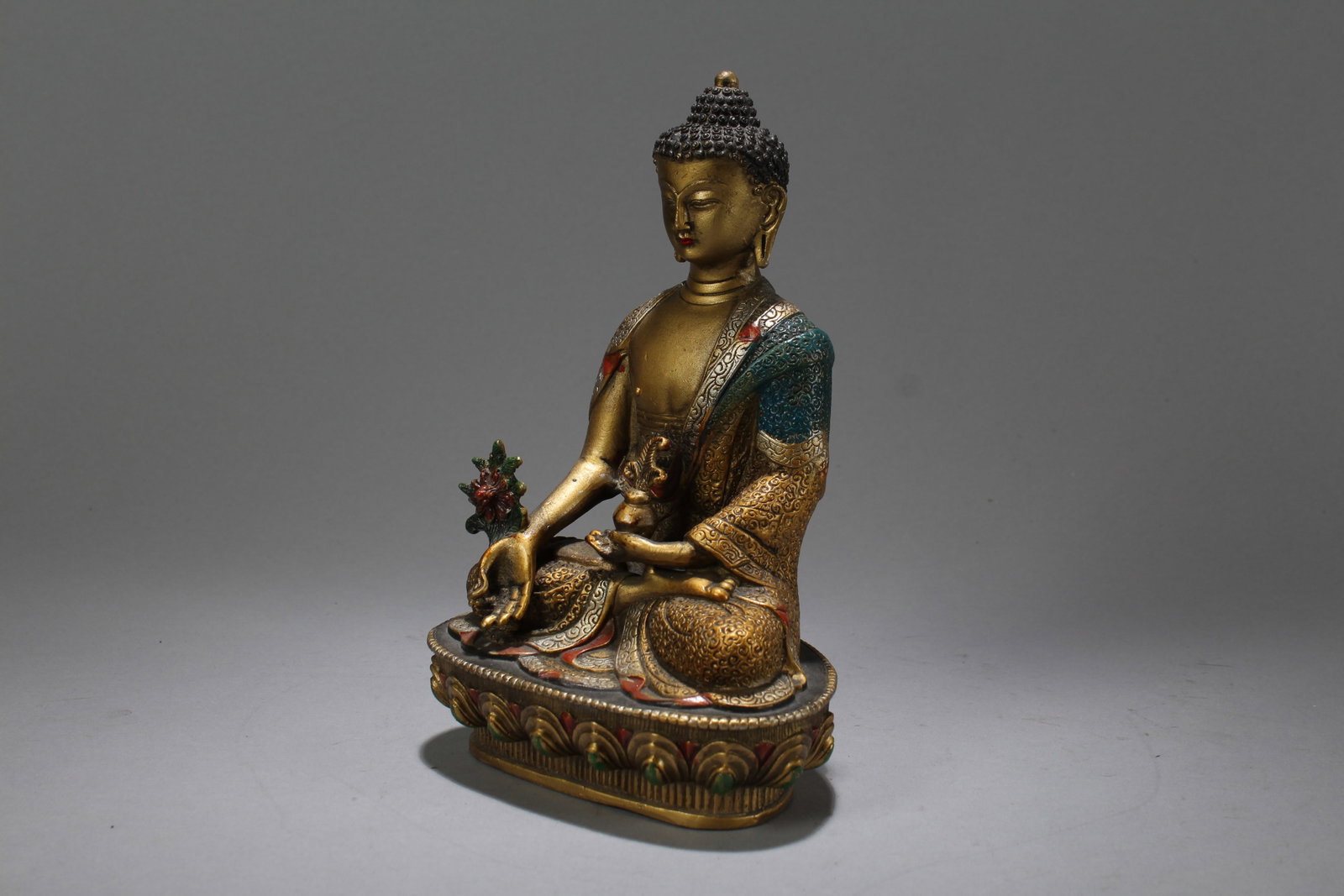 A Chinese Religious Fortune Buddha Statue - 5