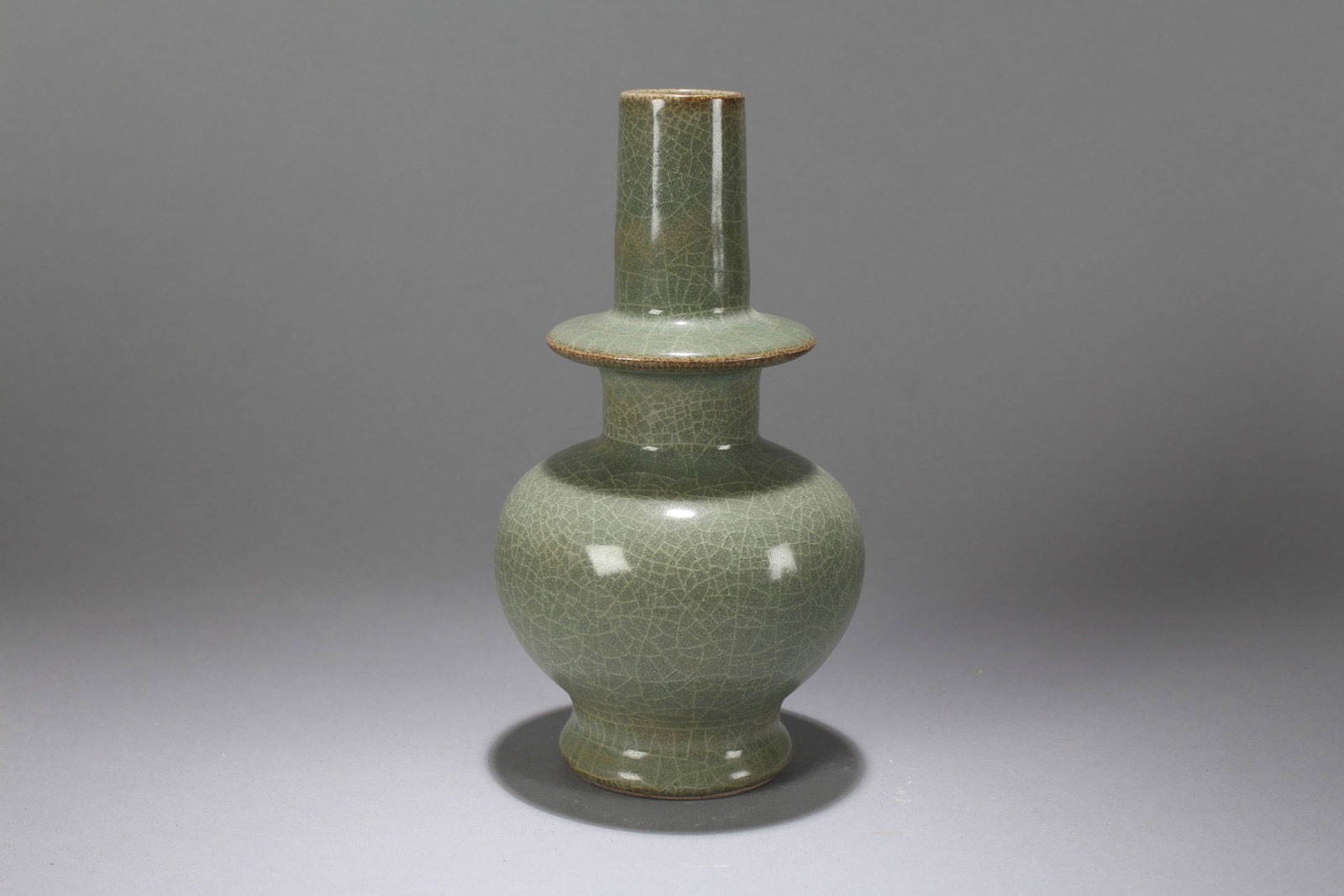 A Chinese Crack-Fortune Religious Porcelain Vase: A Chinese Crack-Fortune Religious Porcelain Vase. Height: 8.25 (inch). Width: 4.25 (inch).