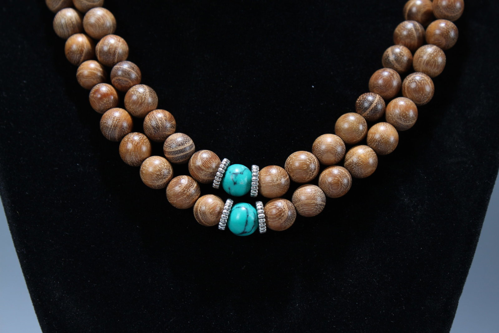 A Chinese Fortune Beaded Necklace - 2