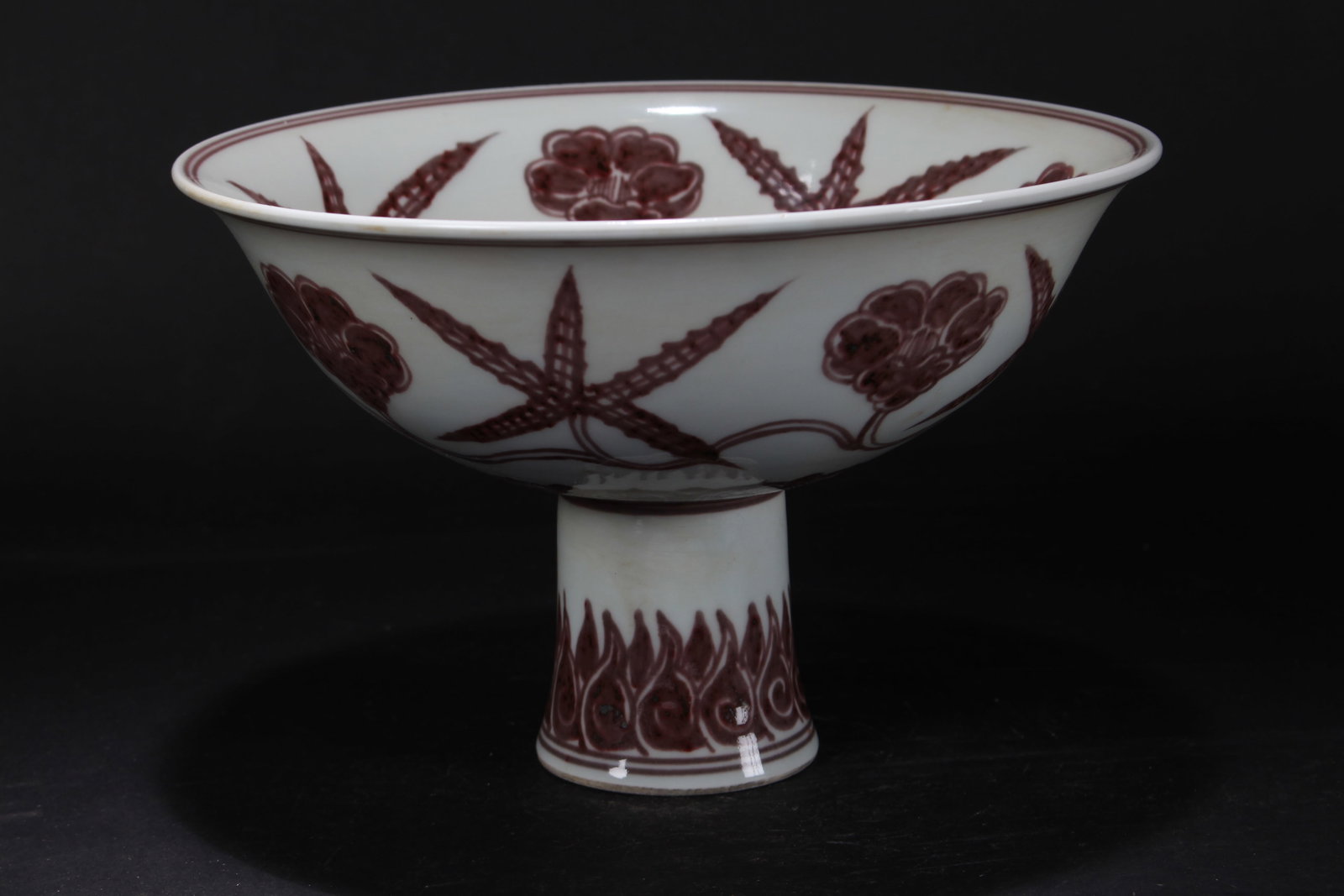 A Chinese Tall-end Porcelain Fortune Bowl: A Chinese Tall-end Porcelain Fortune Bowl. Height: 6.25 (inch). Opening Diameter: 10(inch).