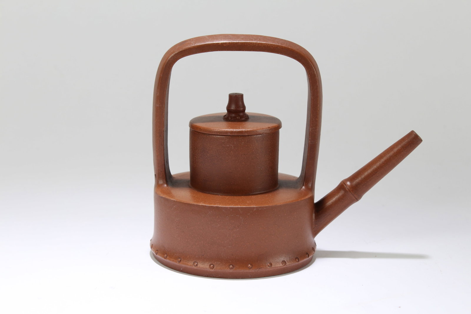 A Chinese High-handled Duo-layer Fortune Tea Pot - 2
