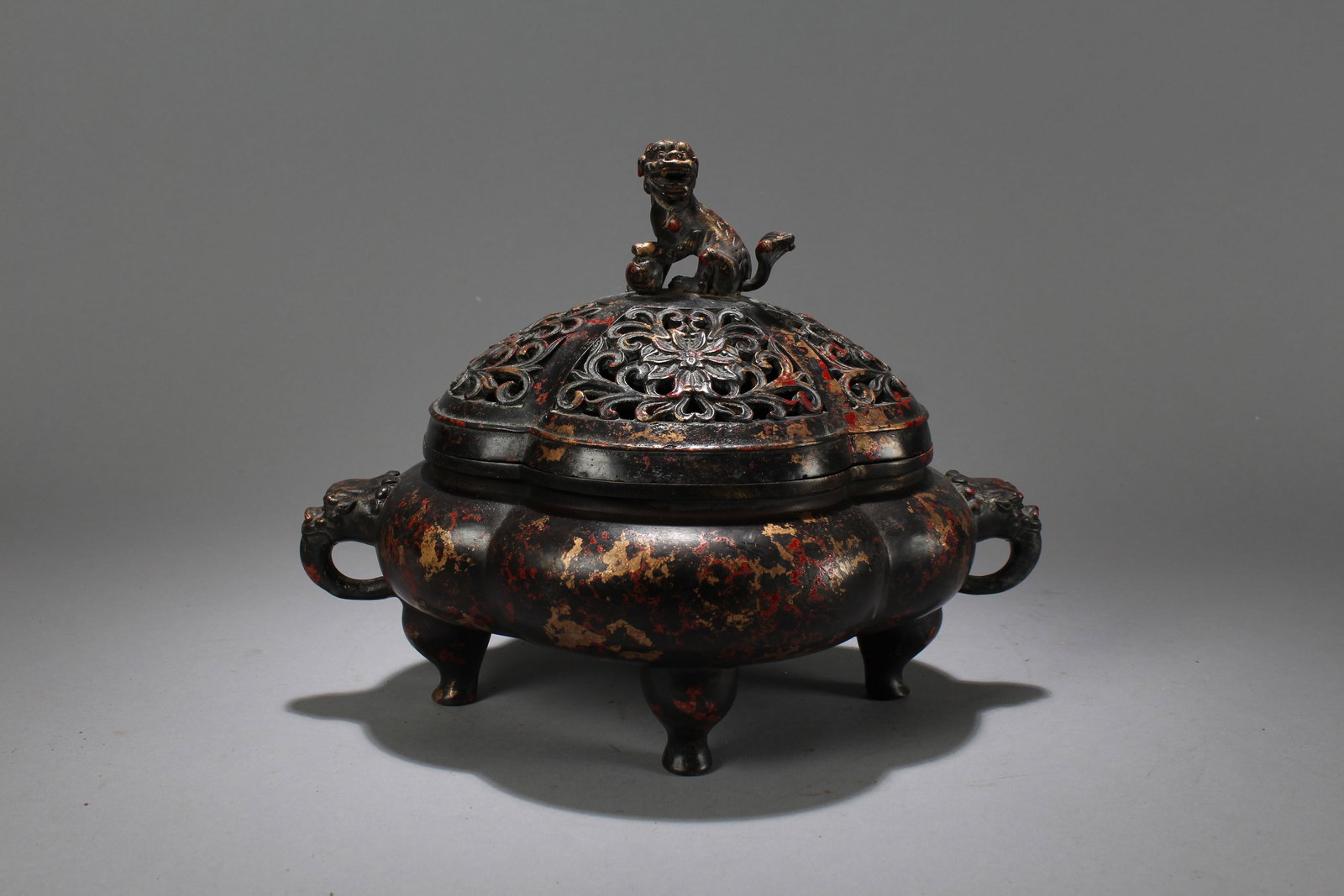 A Chinese Myth-beast Tri-podded Massive Religious Fortune Censer: A Chinese Myth-beast Tri-podded Massive Religious Fortune Censer . Height: 8 (inch). Length: 11 (inch). Width: 7 (inch).