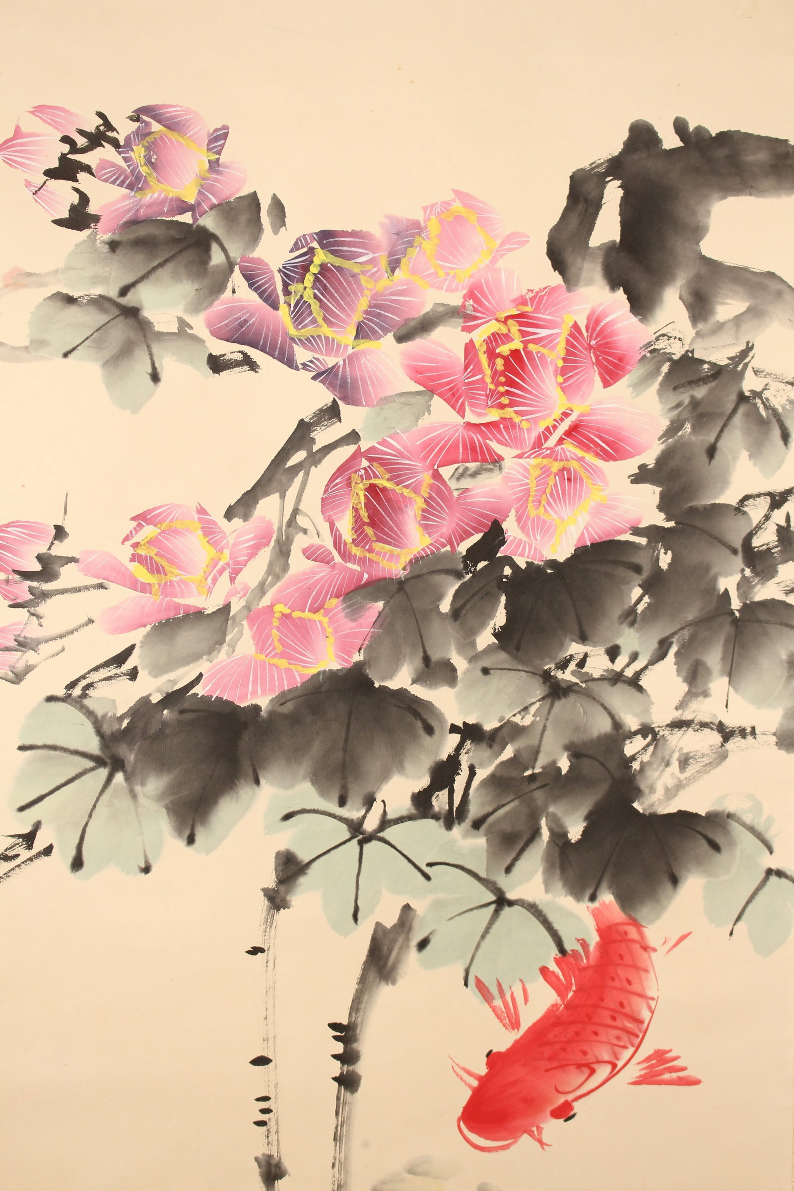 A Chinese Flower-blossom Fortune Scroll - 3